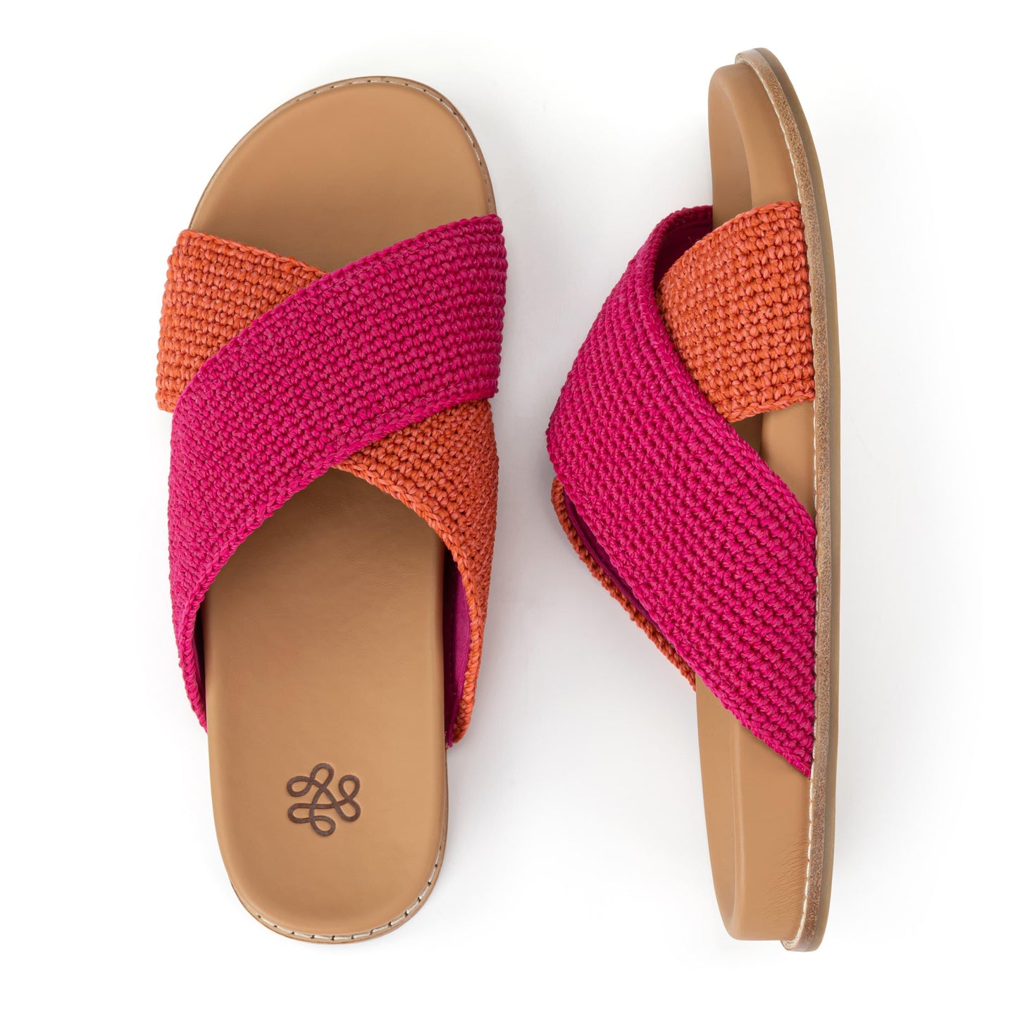 The Sak Penelope Sandal Crochet - |Pinkberry Cayenne Block|