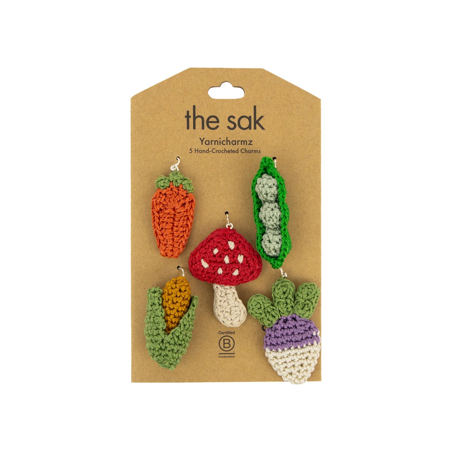 The Sak Yarnicharmz 5 Pack Crochet - |Veggies|