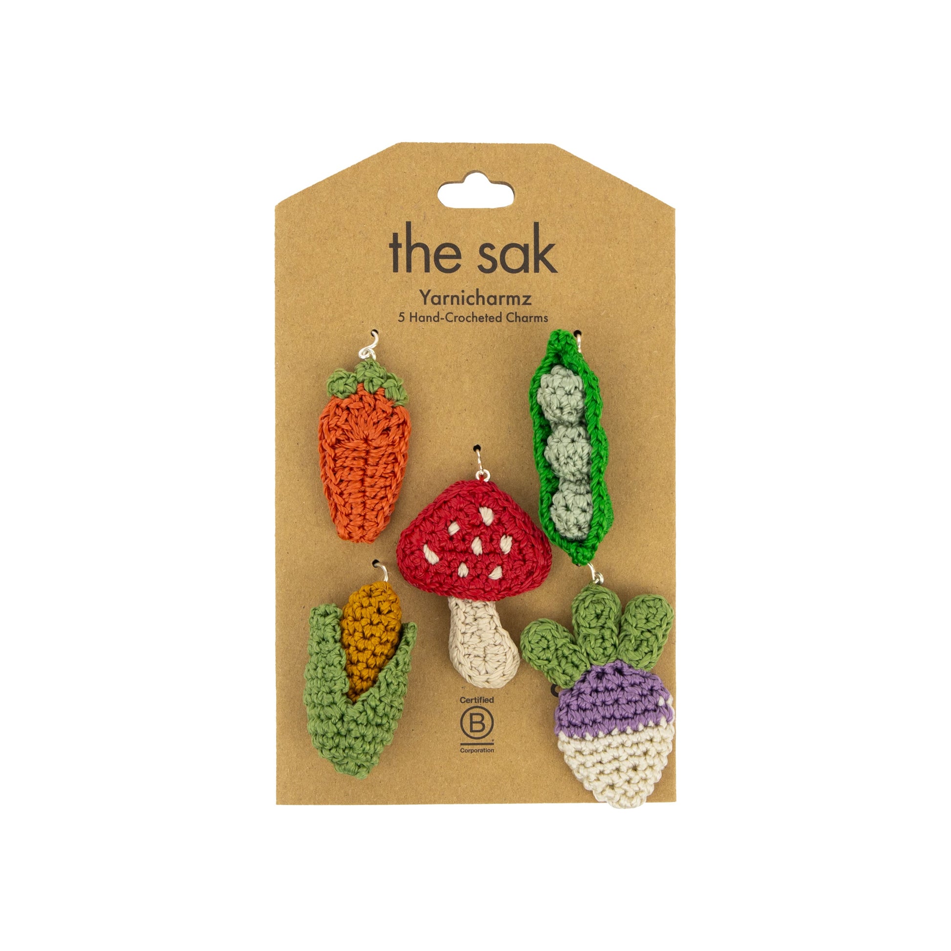 The Sak Yarnicharmz 5 Pack Crochet - |Veggies|
