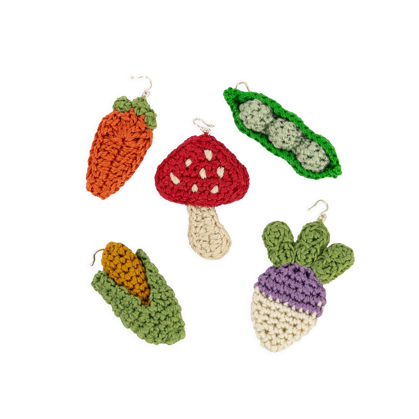 The Sak Yarnicharmz 5 Pack Crochet - |Veggies|