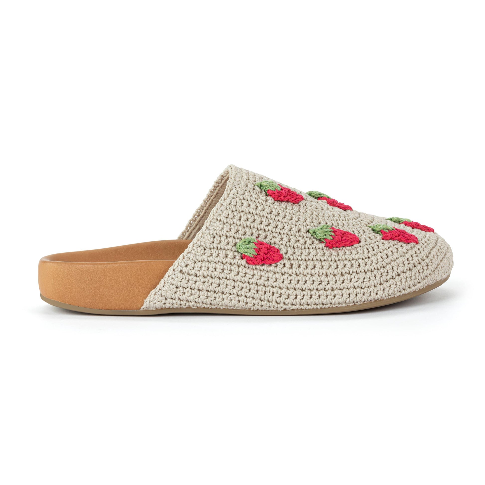 The Sak Bolinas Clog Crochet - |Natural Strawberries|