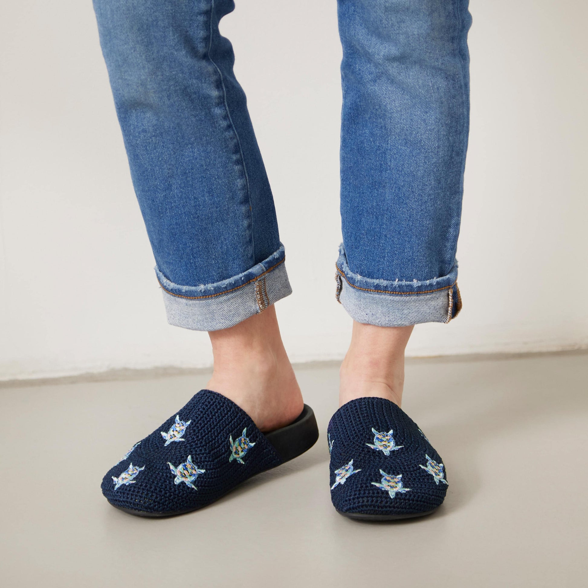 The Sak Bolinas Clog Crochet - |Denim Turtle|