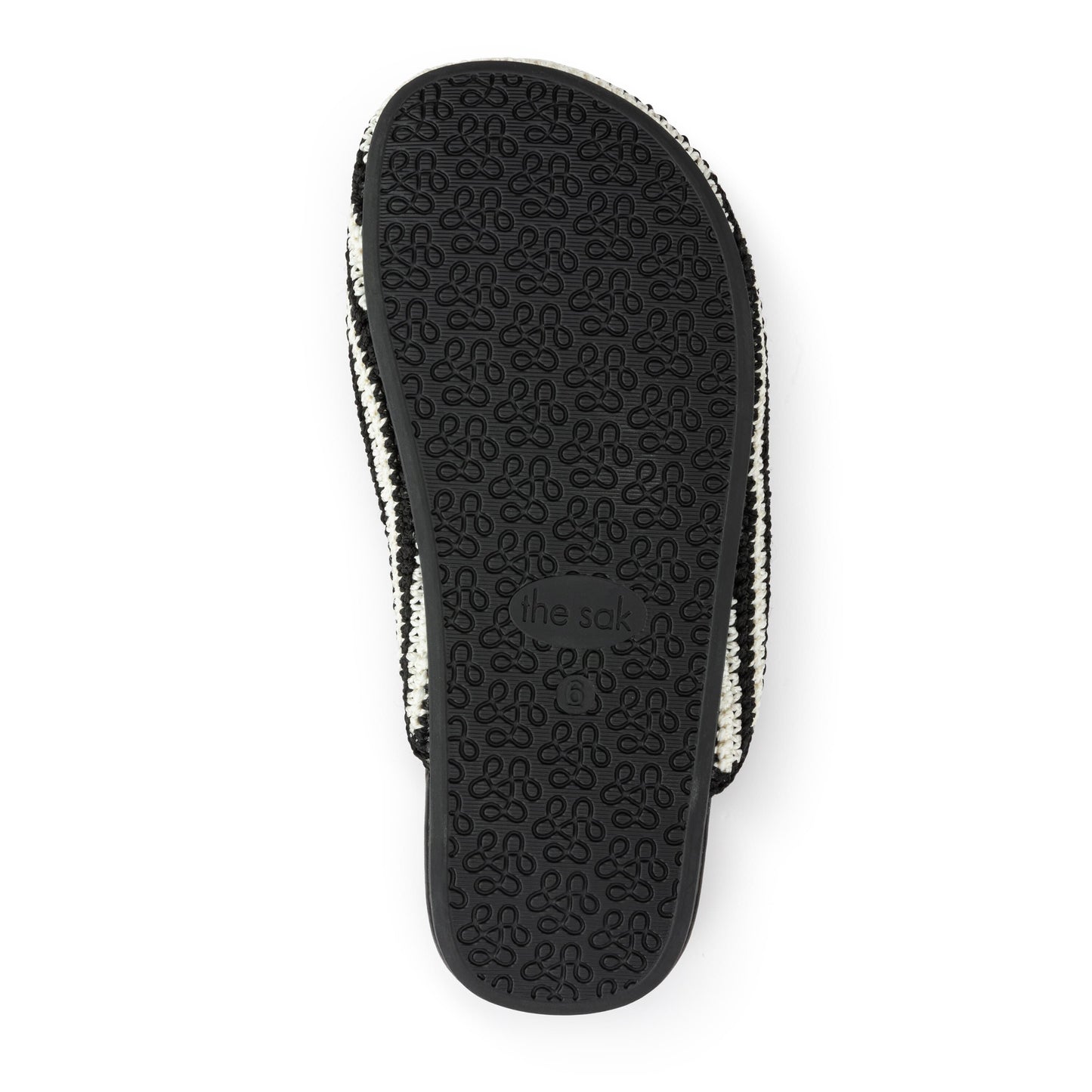 The Sak Bolinas Clog Crochet - |Black and White Rainbow Stripe|