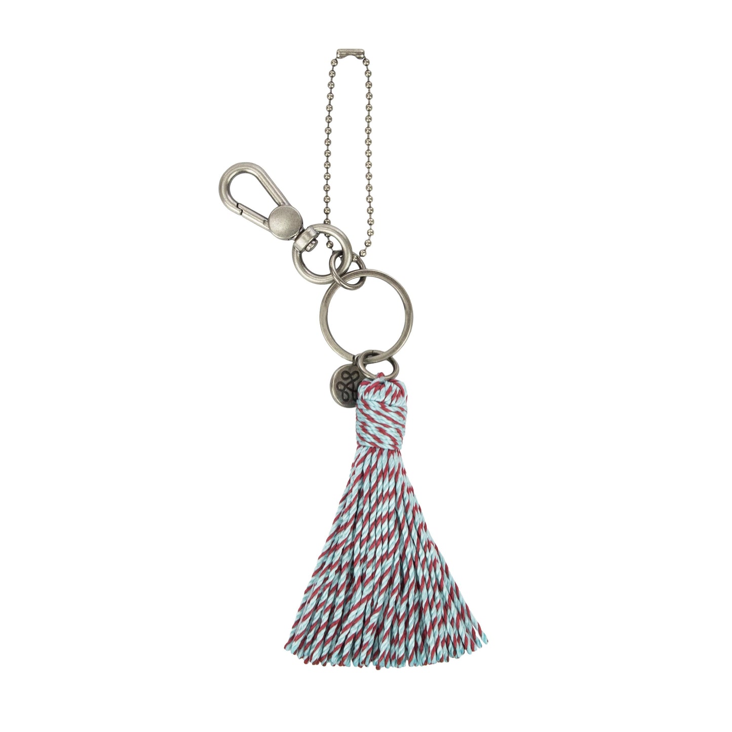 The Sak Dangle Crochet - |Pale Aqua and Bing Cherry|