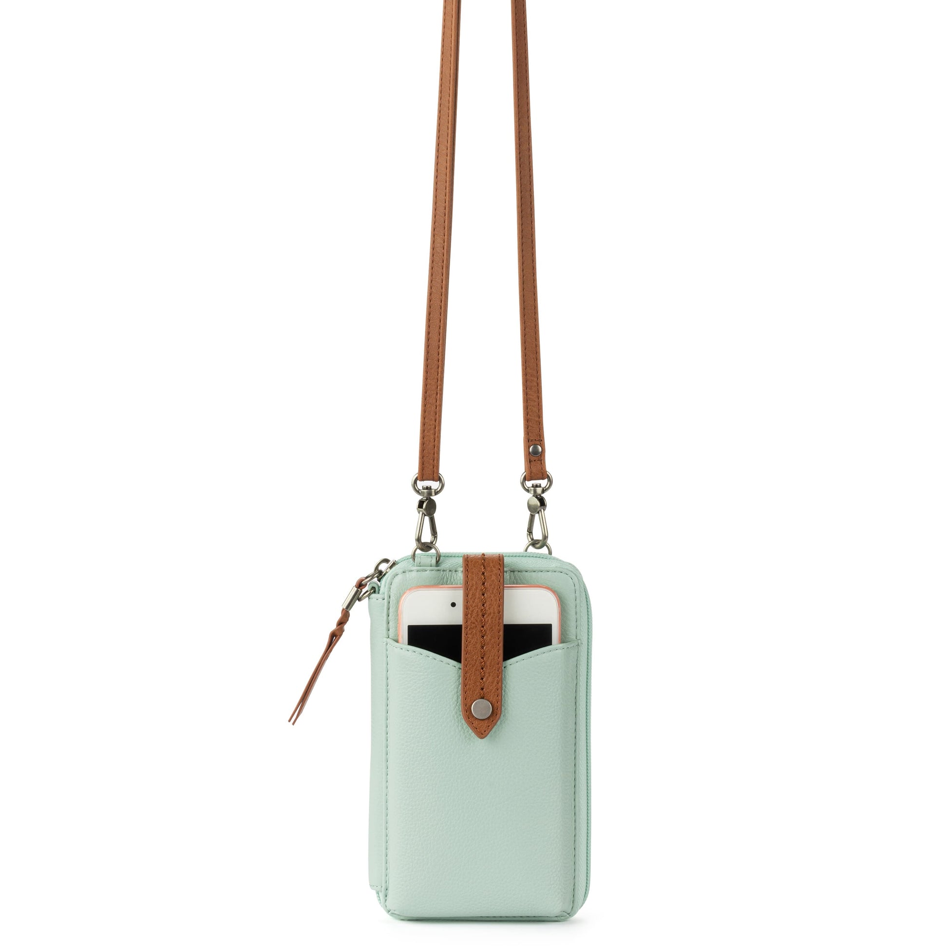 The Sak Silverlake Smartphone Crossbody Leather - |Aqua|