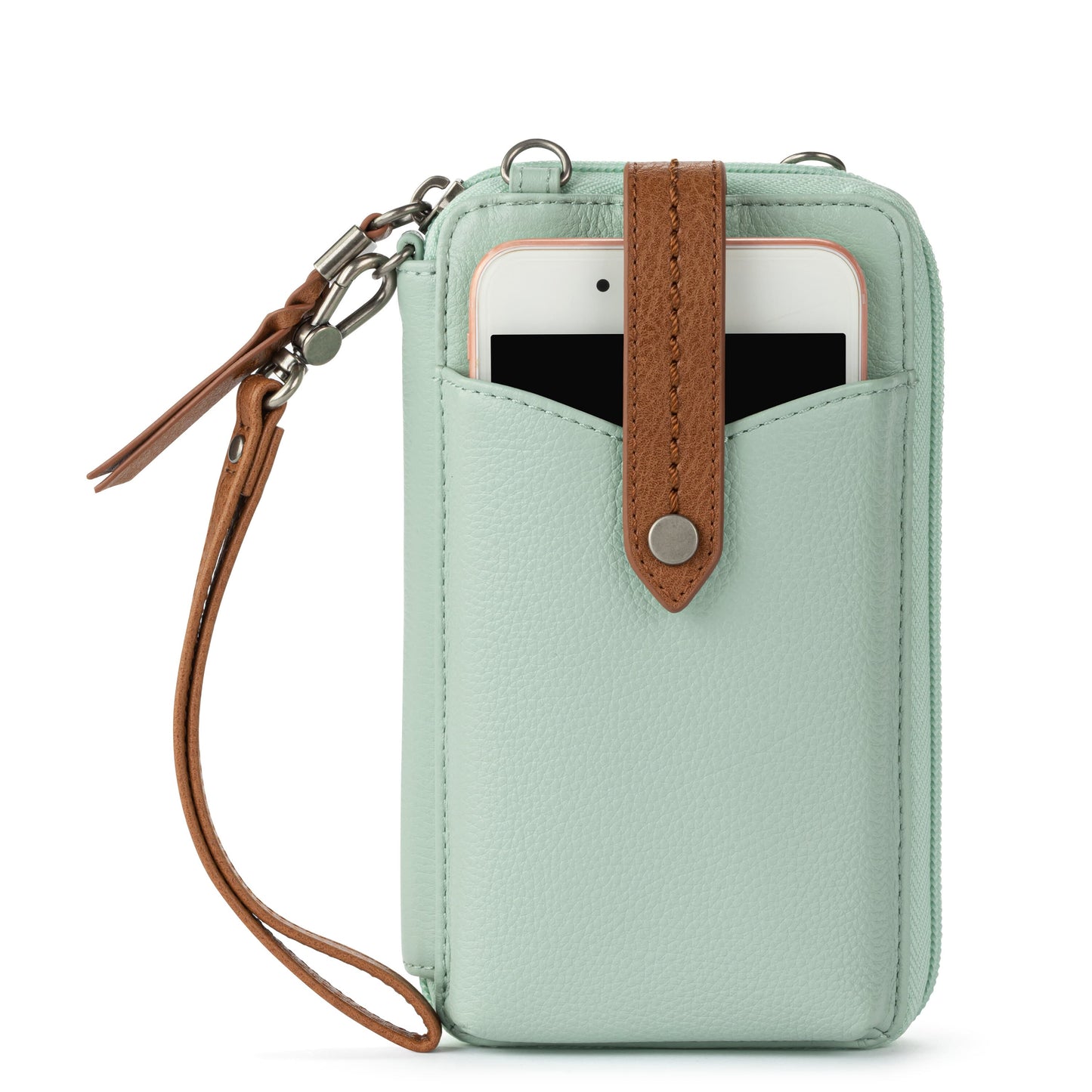 The Sak Silverlake Smartphone Crossbody Leather - |Aqua|