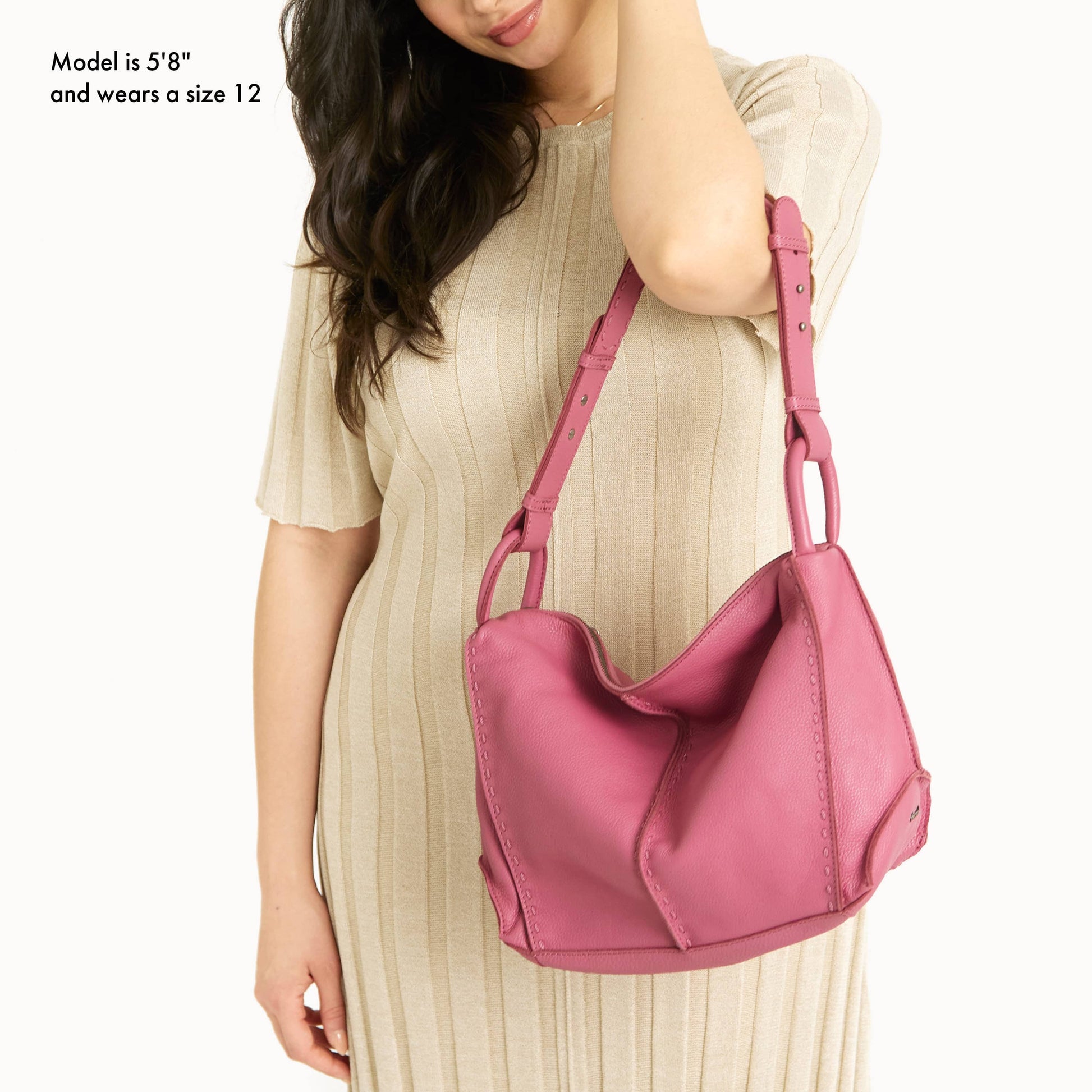 The Sak Los Feliz Slouchy Hobo Leather - |Mulberry|