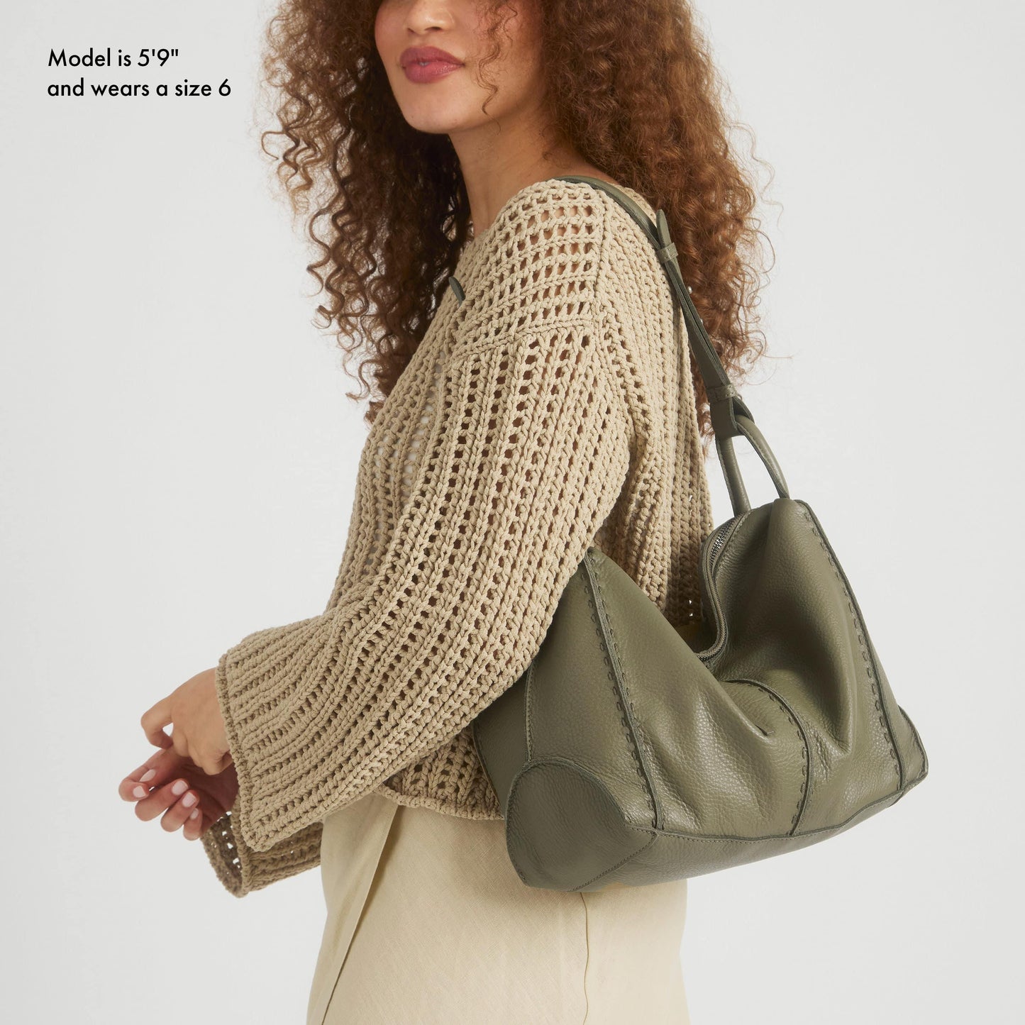The Sak Los Feliz Slouchy Hobo Leather - |Loden|