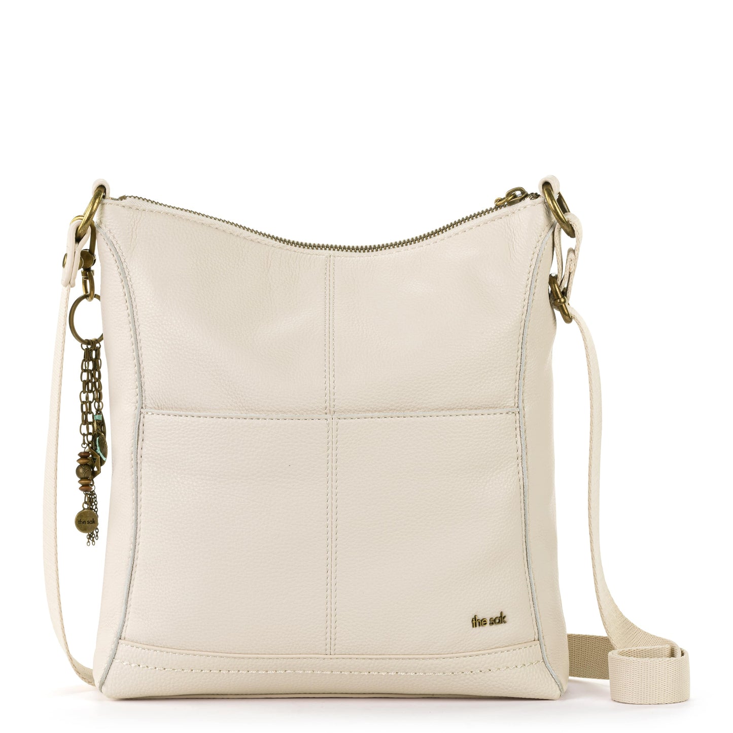 The Sak Lucia Crossbody Leather - |Stone Multi Eyelet|