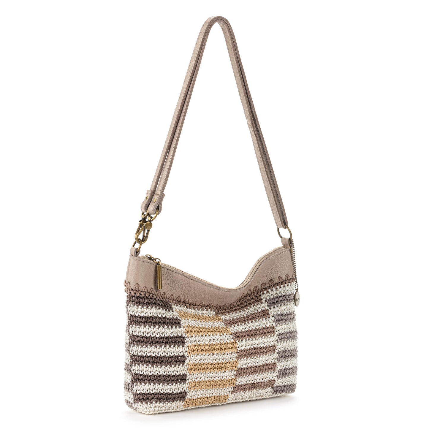 The Sak Lumi Crossbody Crochet - |Serenity Stripe|