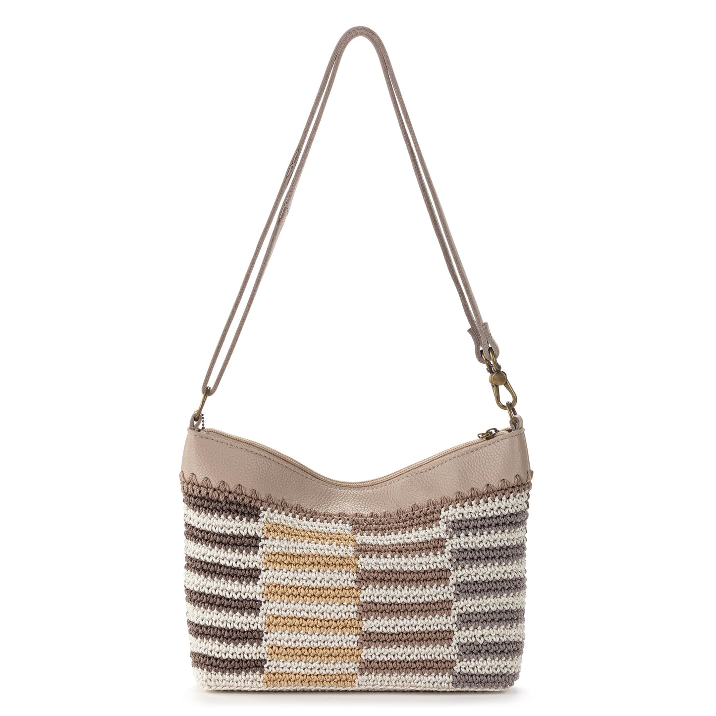 The Sak Lumi Crossbody Crochet - |Serenity Stripe|