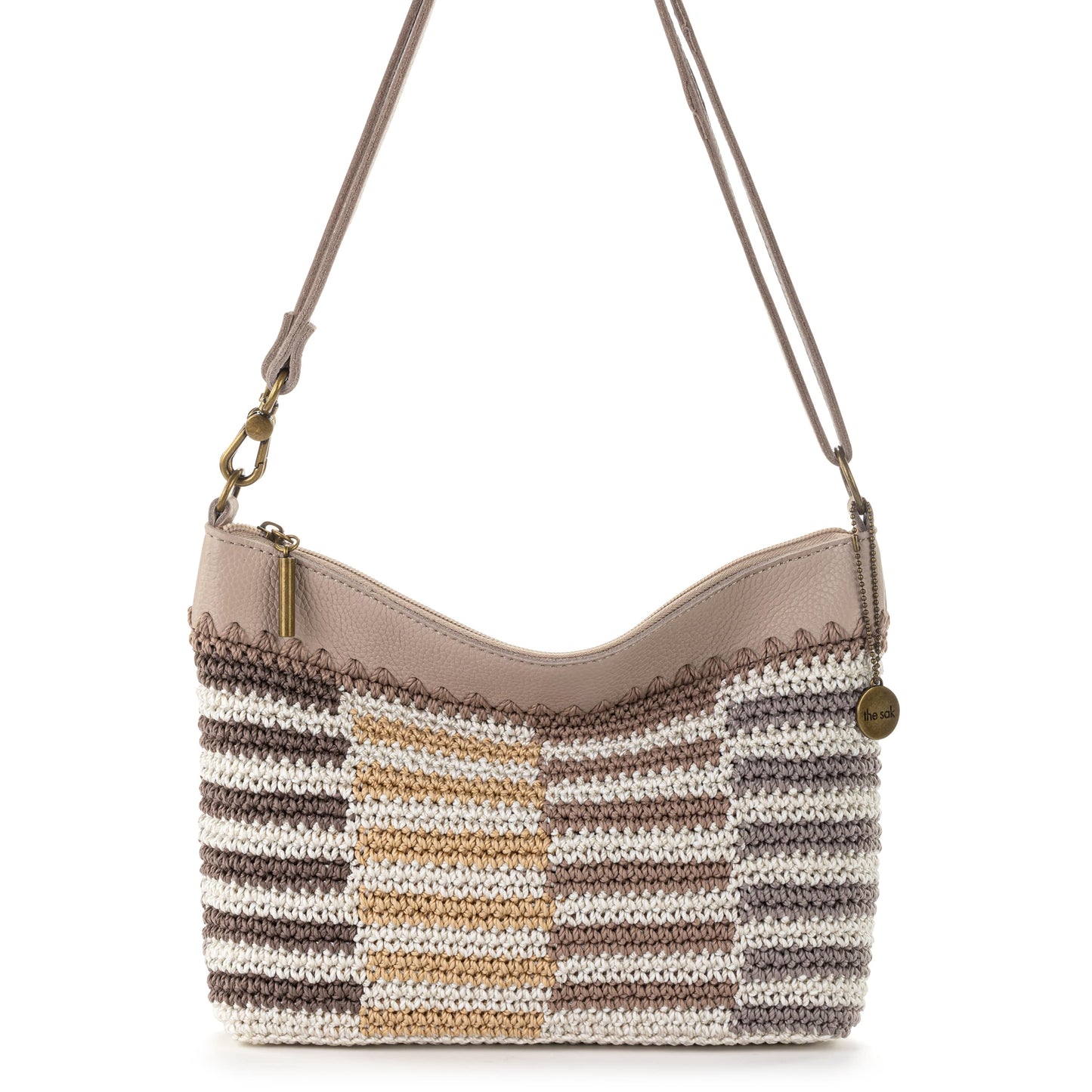 The Sak Lumi Crossbody Crochet - |Serenity Stripe|