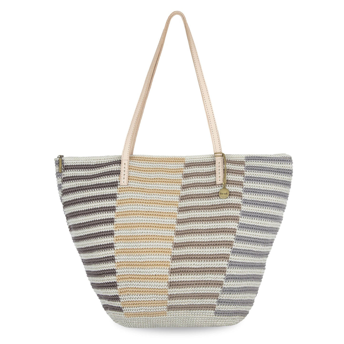 The Sak Faye Large Tote Crochet - |Serenity Stripe|
