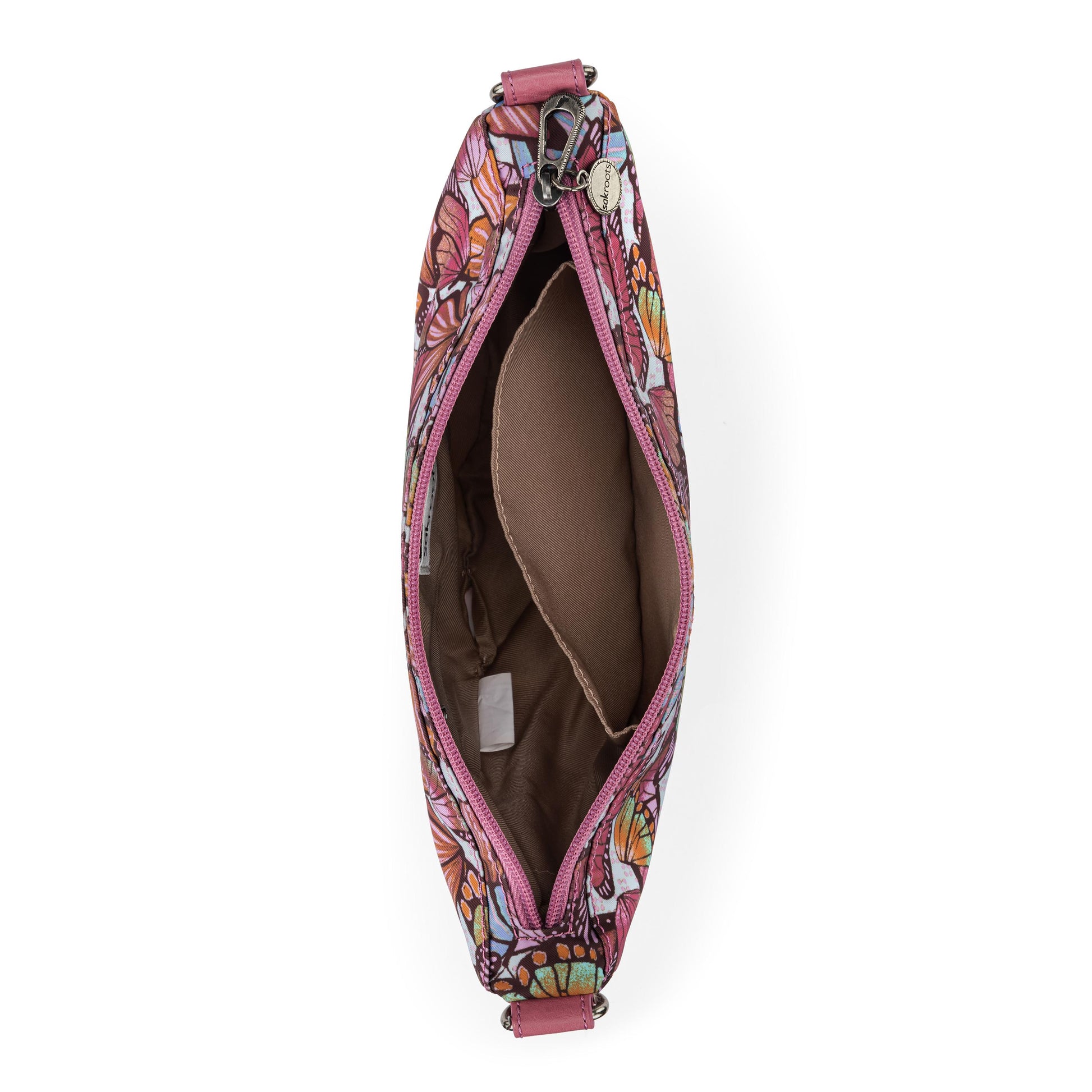 Sakroots Tess Sling Bag EcoTwill - |Mulberry Butterfly Bloom|