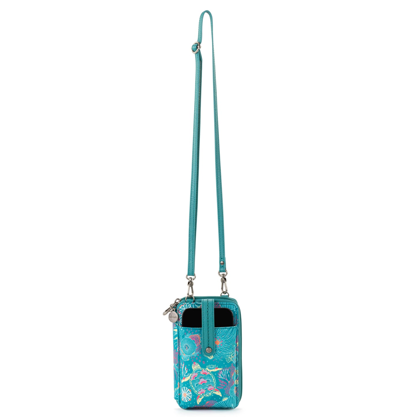 Sakroots Salinas Smartphone Crossbody EcoTwill - |Deep Teal Seascape|