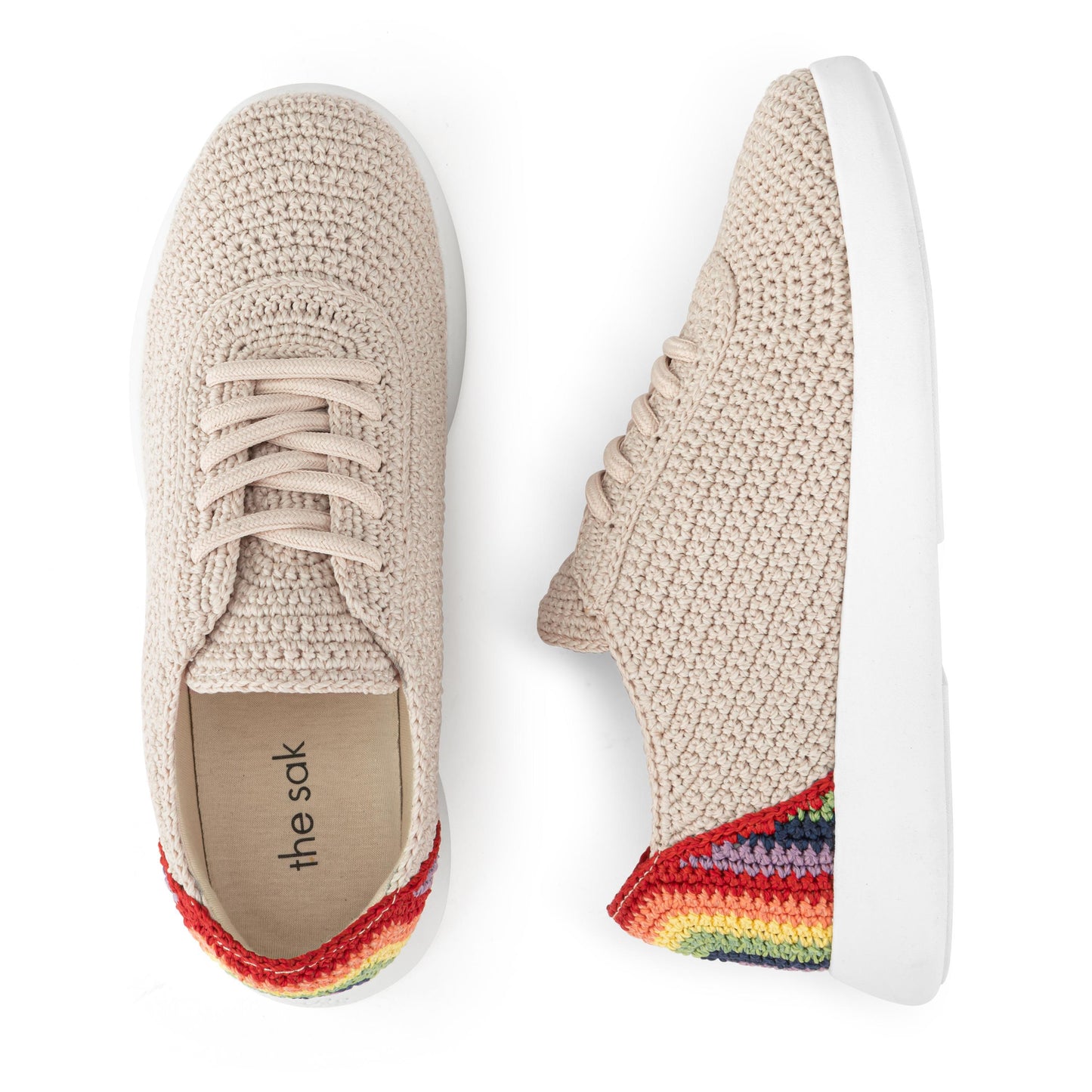 The Sak Asha Sneaker Crochet - |Rainbow Ecru|