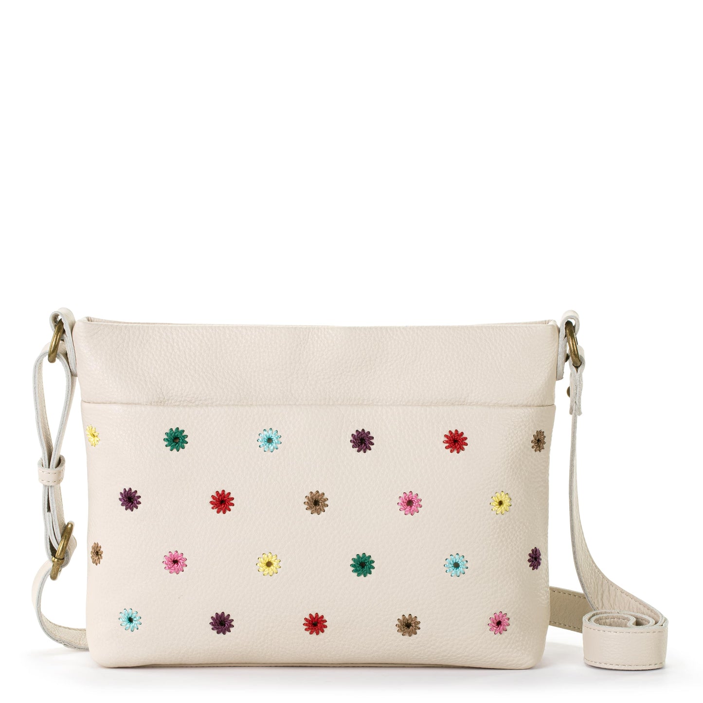 The Sak Melrose Crossbody Leather - |Stone Multi Eyelet|