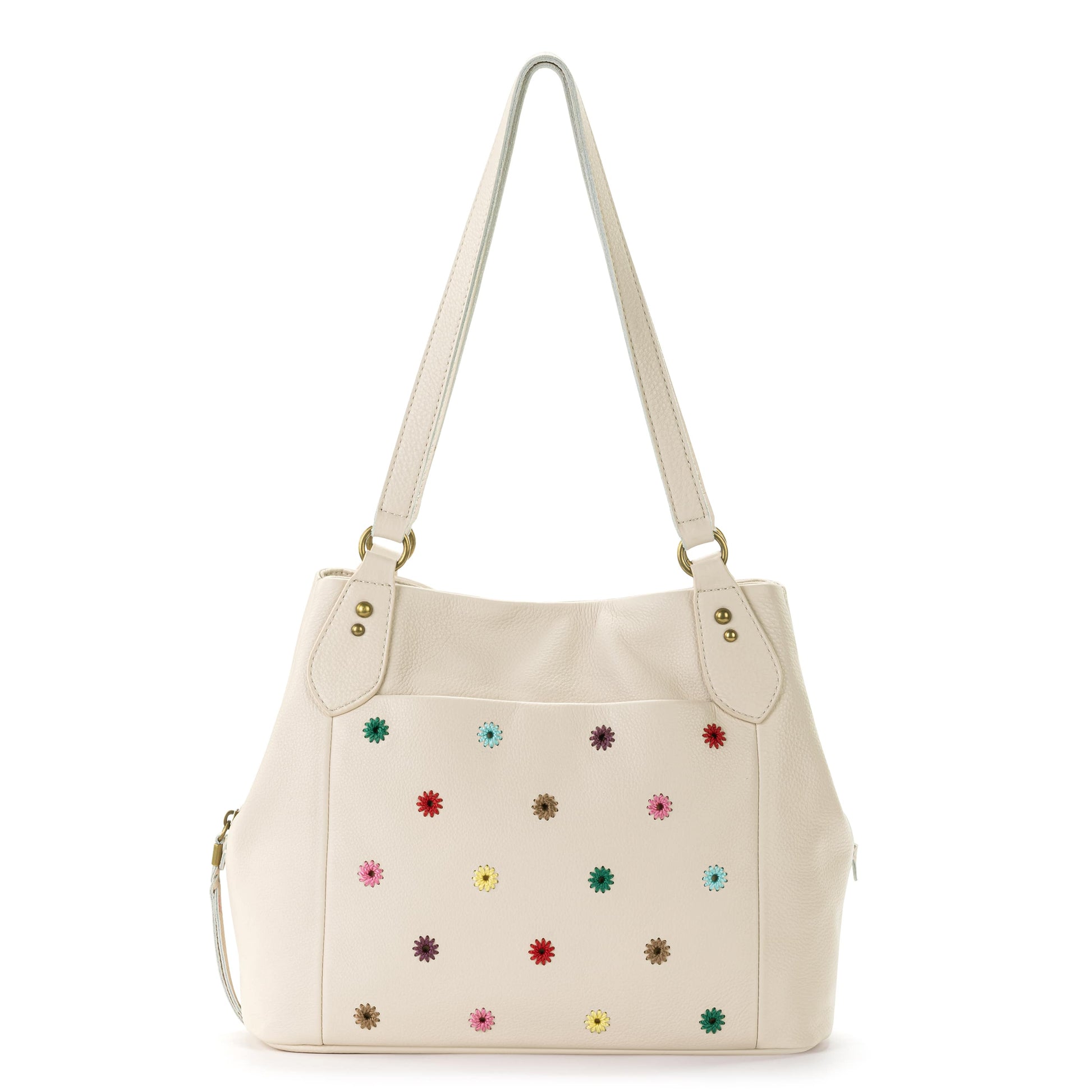 The Sak Melrose Satchel Leather - |Stone Multi Eyelet|