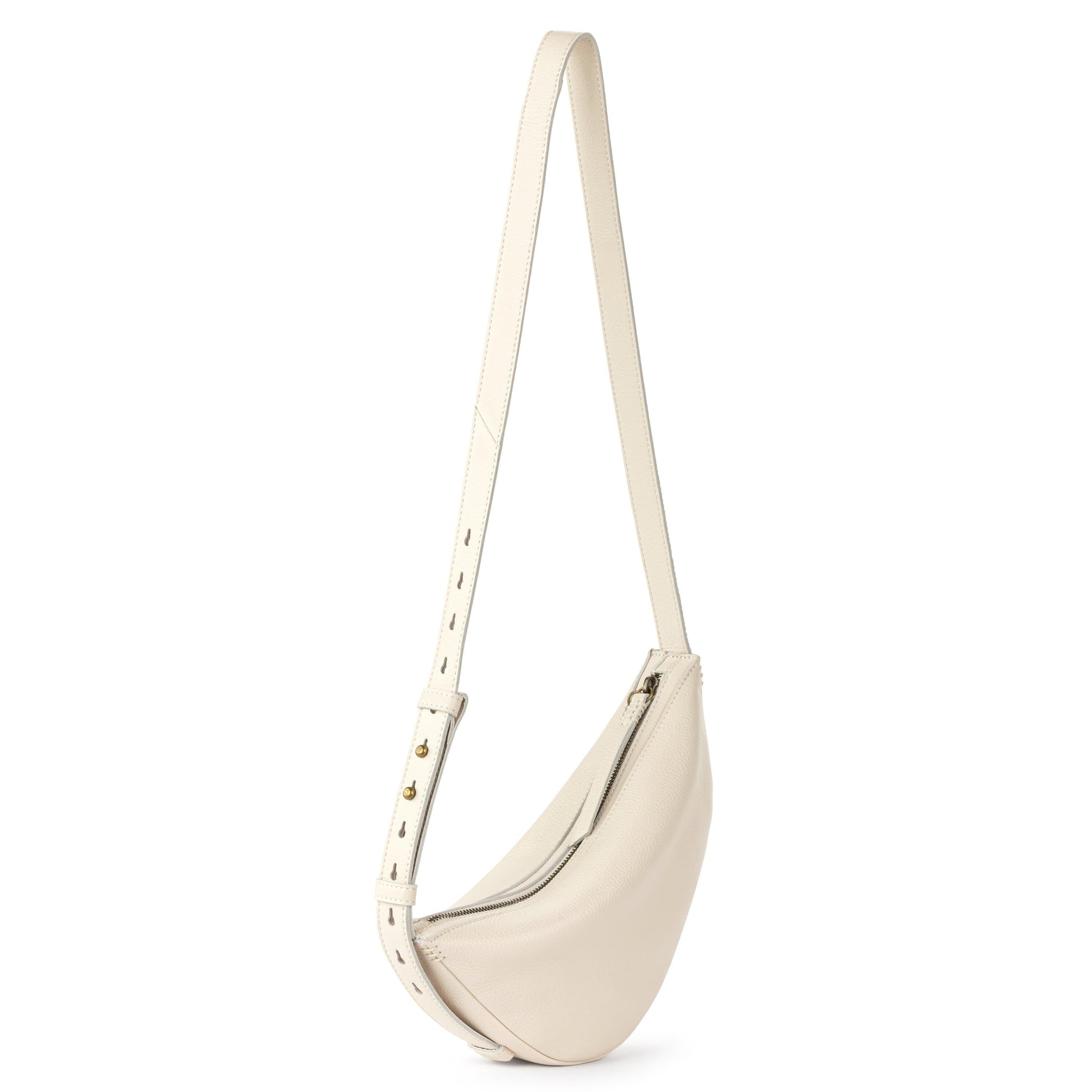 The Sak Tess Sling Bag Leather - |Stone|