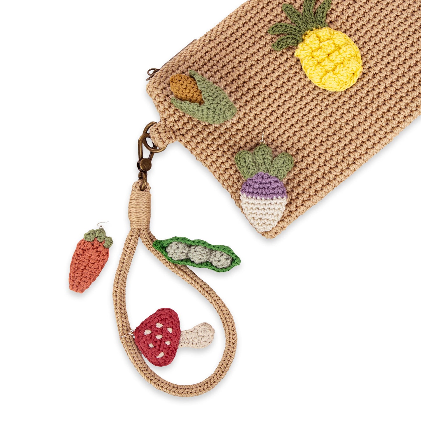 The Sak Vita Wristlet Crochet - |Pineapple|
