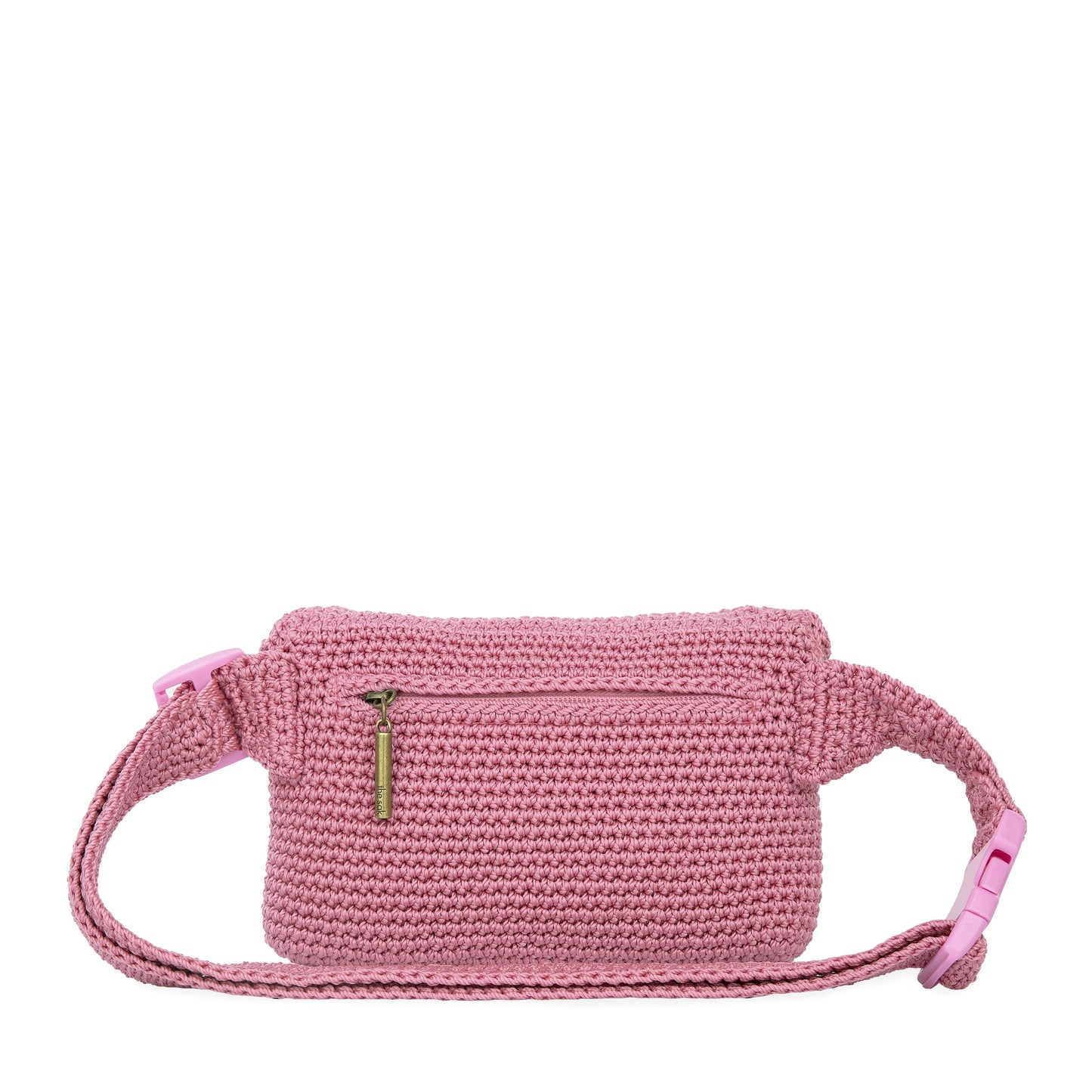 The Sak Caraway Small Belt Bag Crochet - |Pink Cherries|