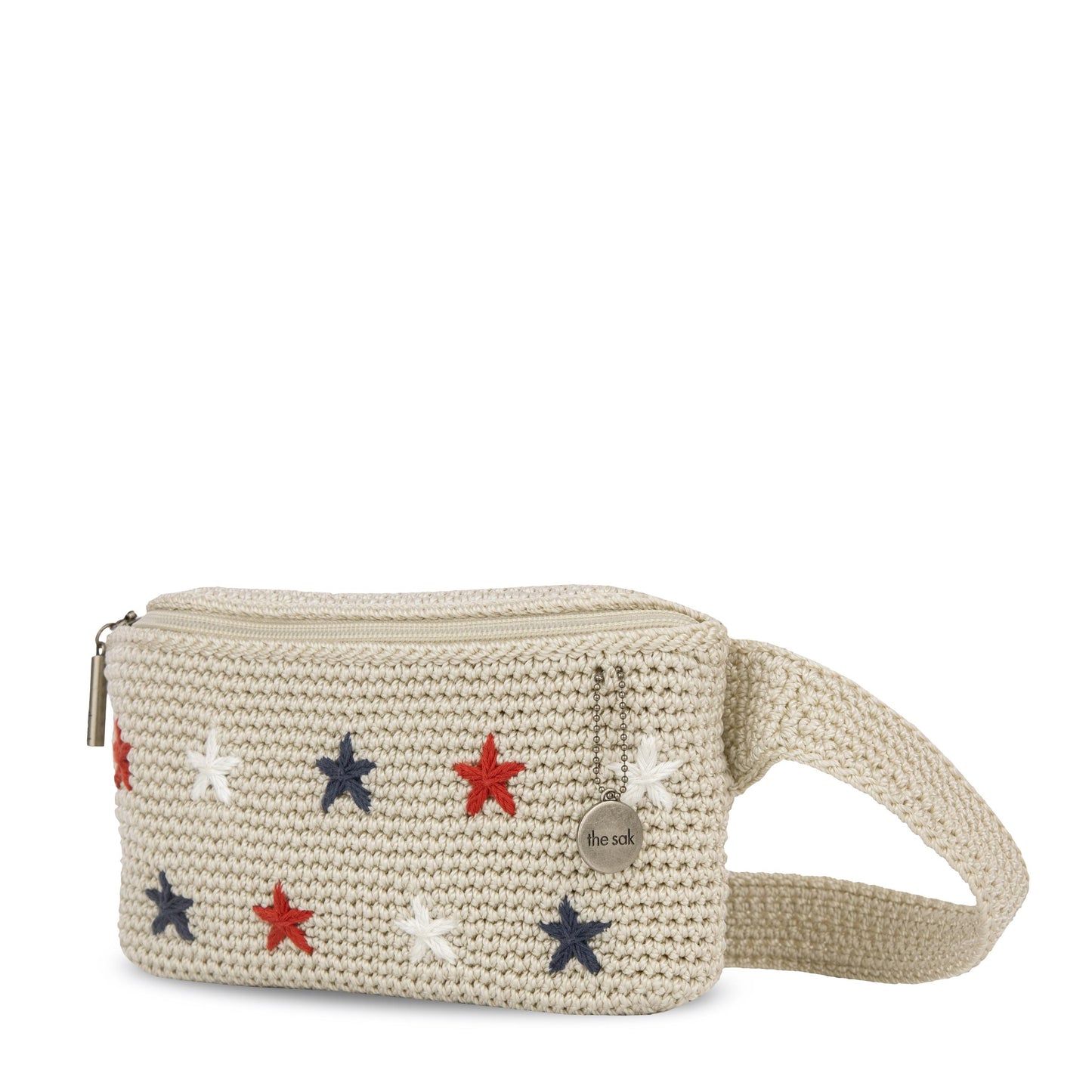 The Sak Caraway Small Belt Bag Crochet - |Natural Multi Stars|
