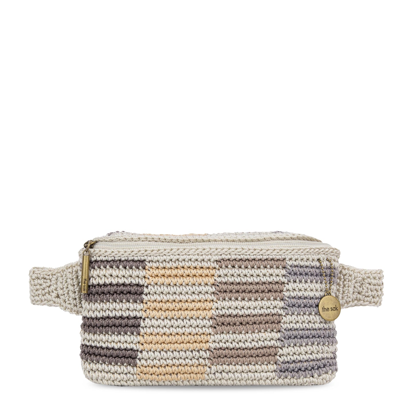 The Sak Caraway Small Belt Bag Crochet - |Serenity Stripe|
