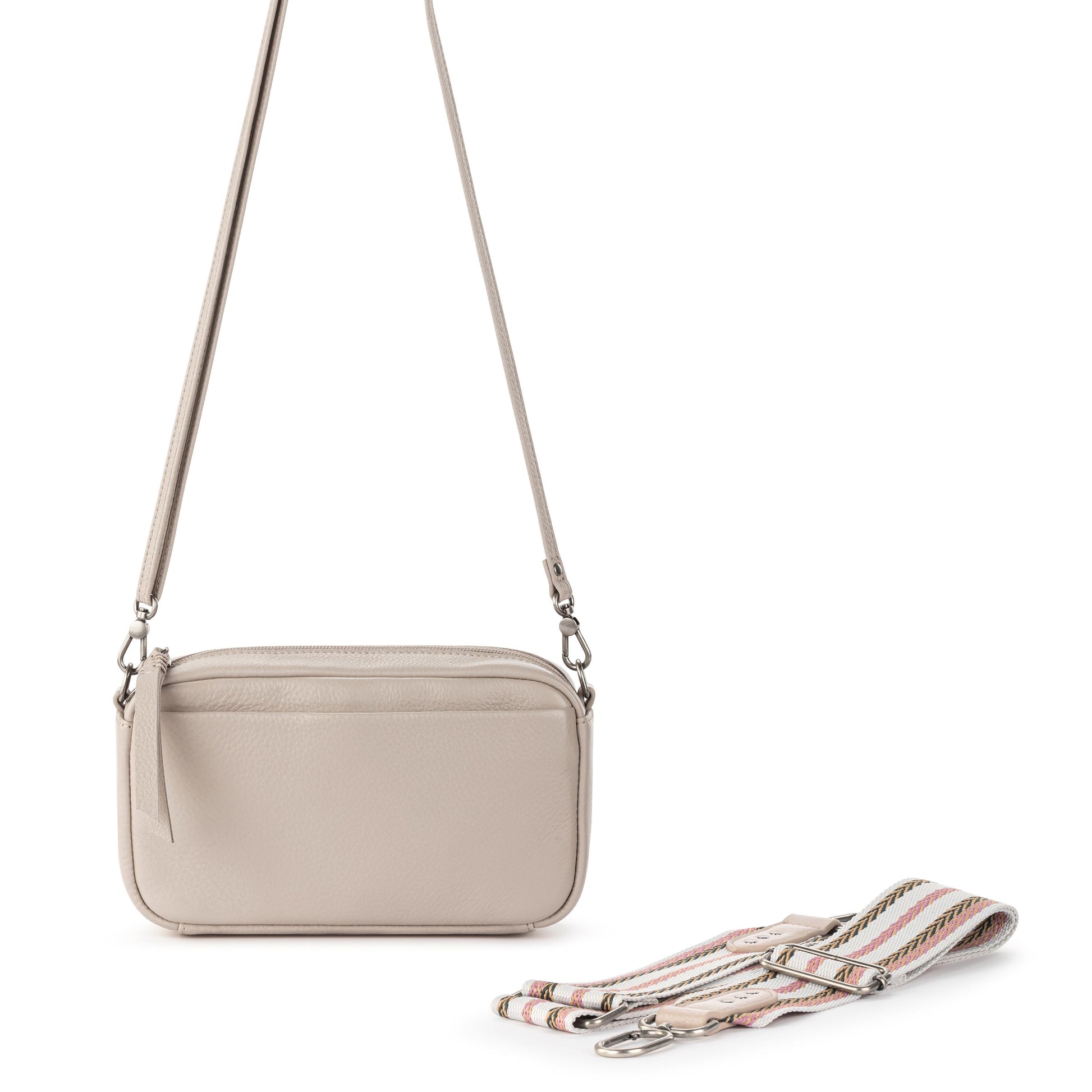 The Sak Cora Smartphone Crossbody Leather - |Sand|