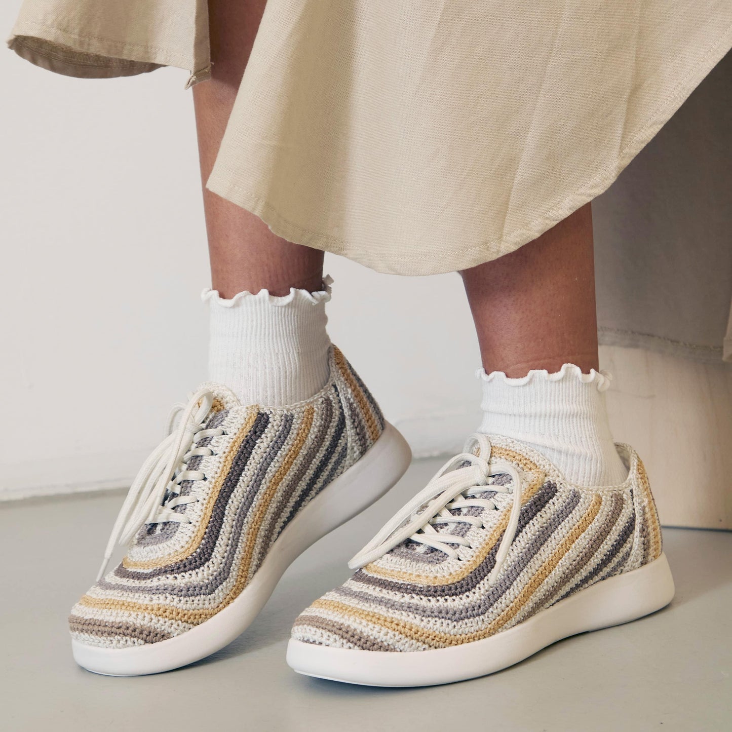The Sak Asha Sneaker Crochet - |Serenity Stripe|