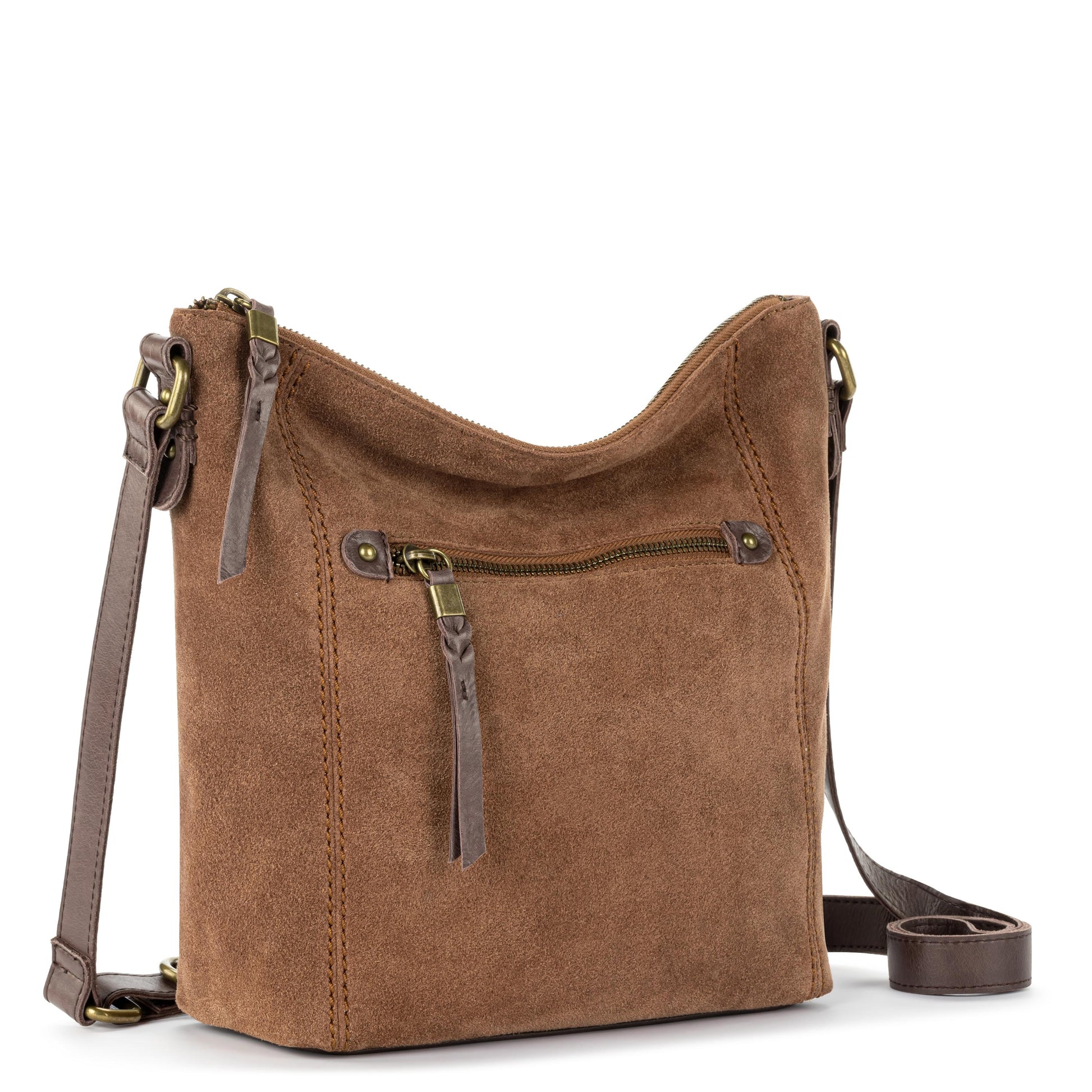 The Sak Ashland Crossbody Leather - |Tobacco Suede|