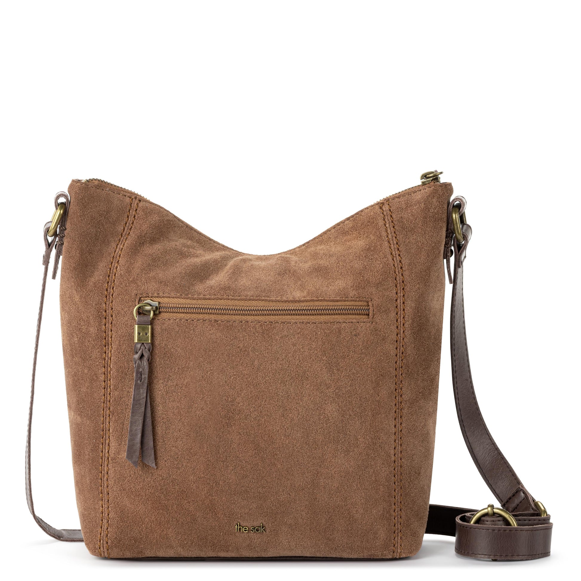 The Sak Ashland Crossbody Leather - |Tobacco Suede|