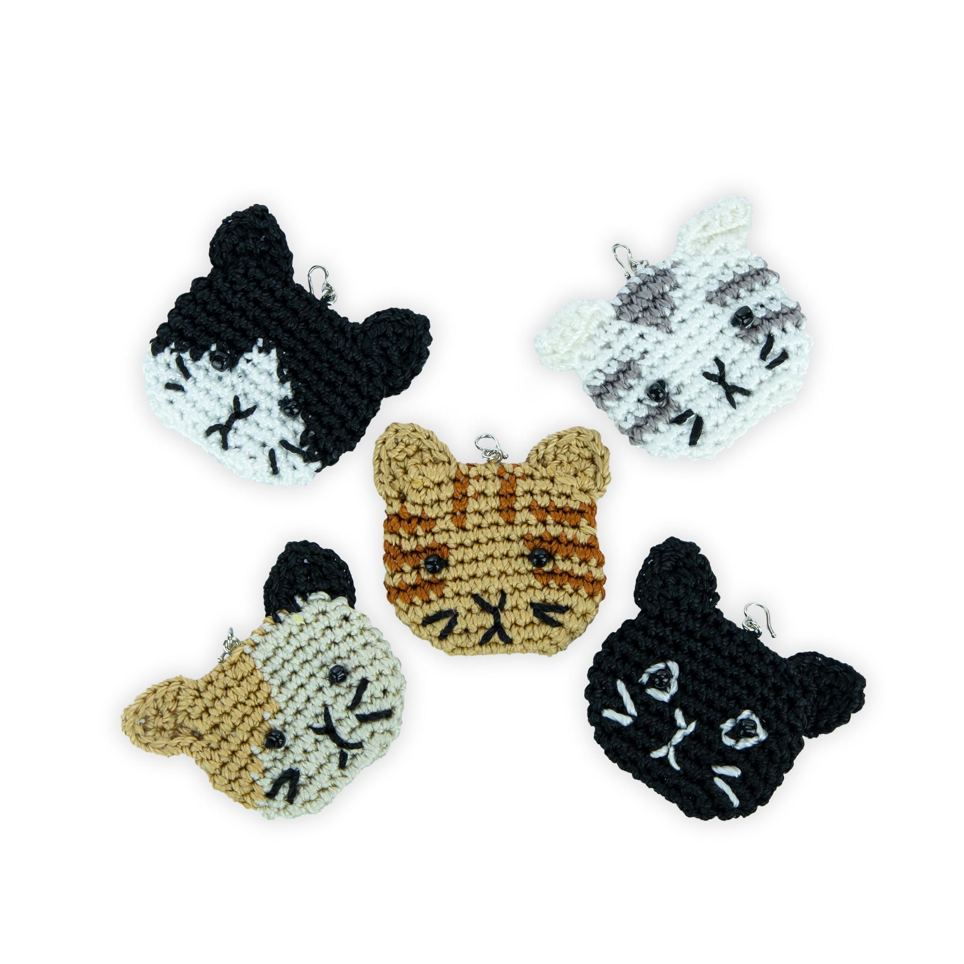 The Sak Yarnicharmz 5 Pack Crochet - |Cats|