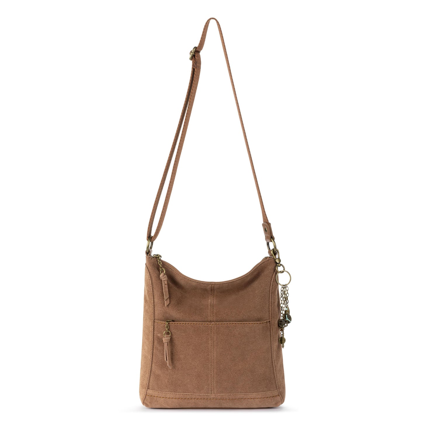The Sak Lucia Crossbody Leather - |Tobacco Suede|