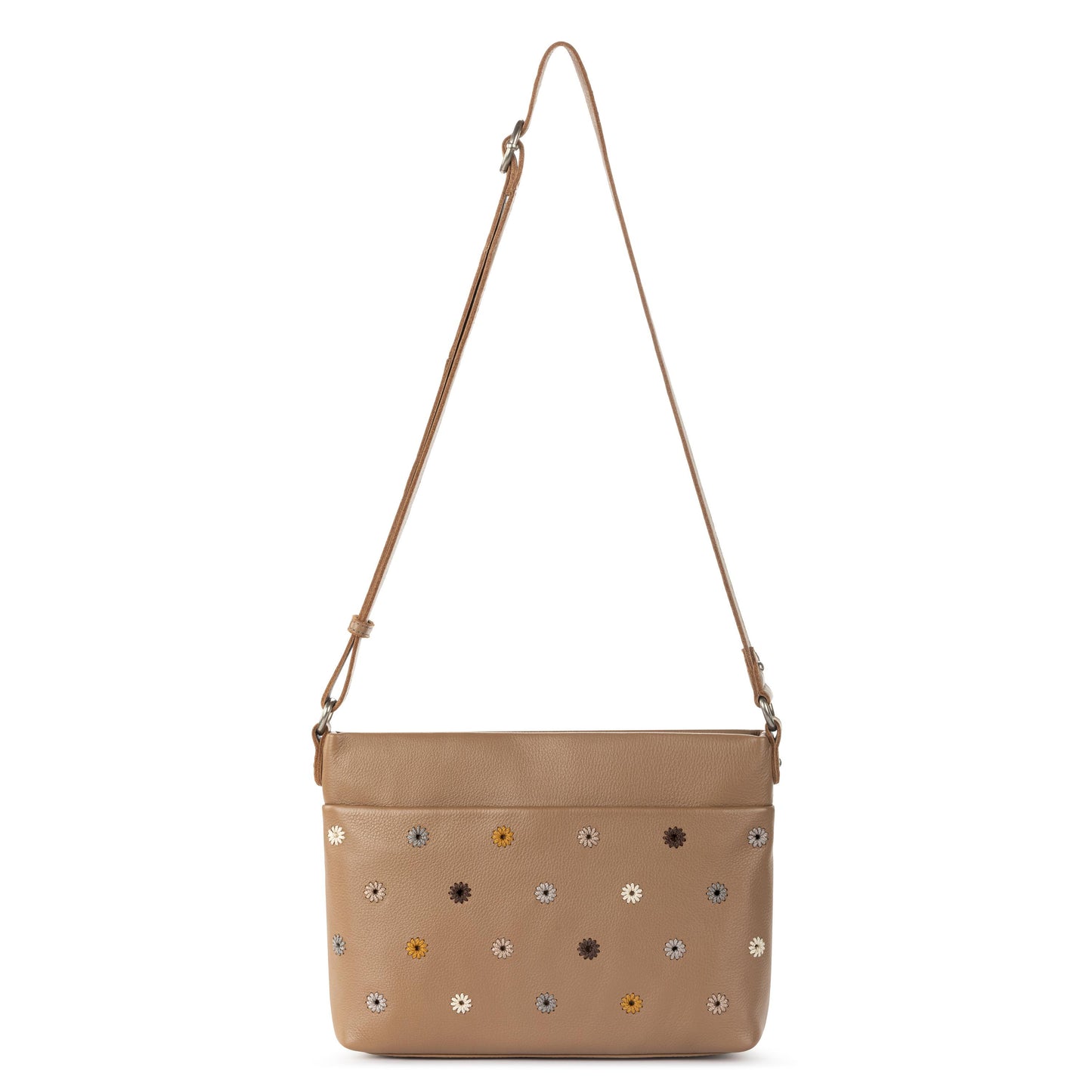 The Sak Melrose Crossbody Leather - |Chestnut Multi Eyelet|