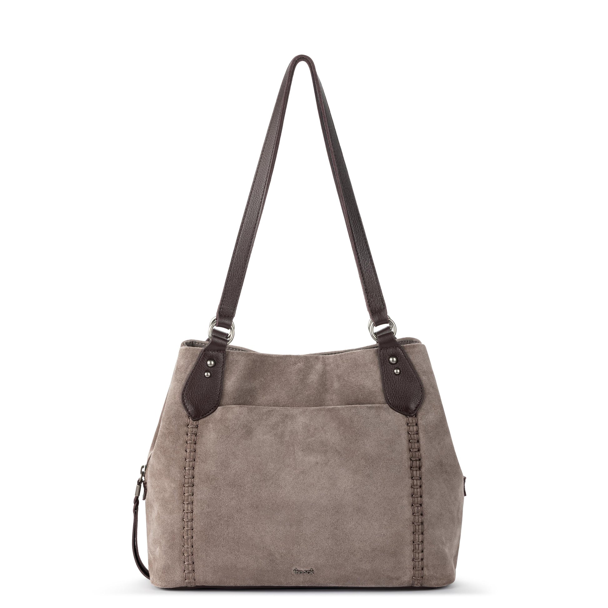 The Sak Melrose Satchel Leather - Mushroom Suede