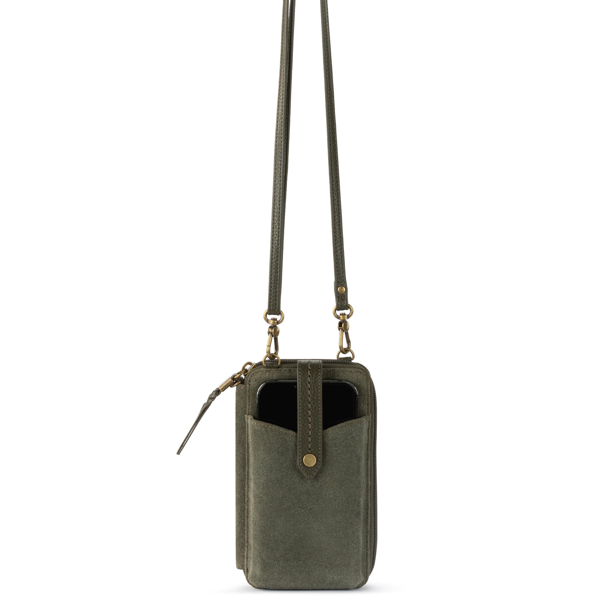 The Sak Silverlake Smartphone Crossbody Leather - |Moss Suede|