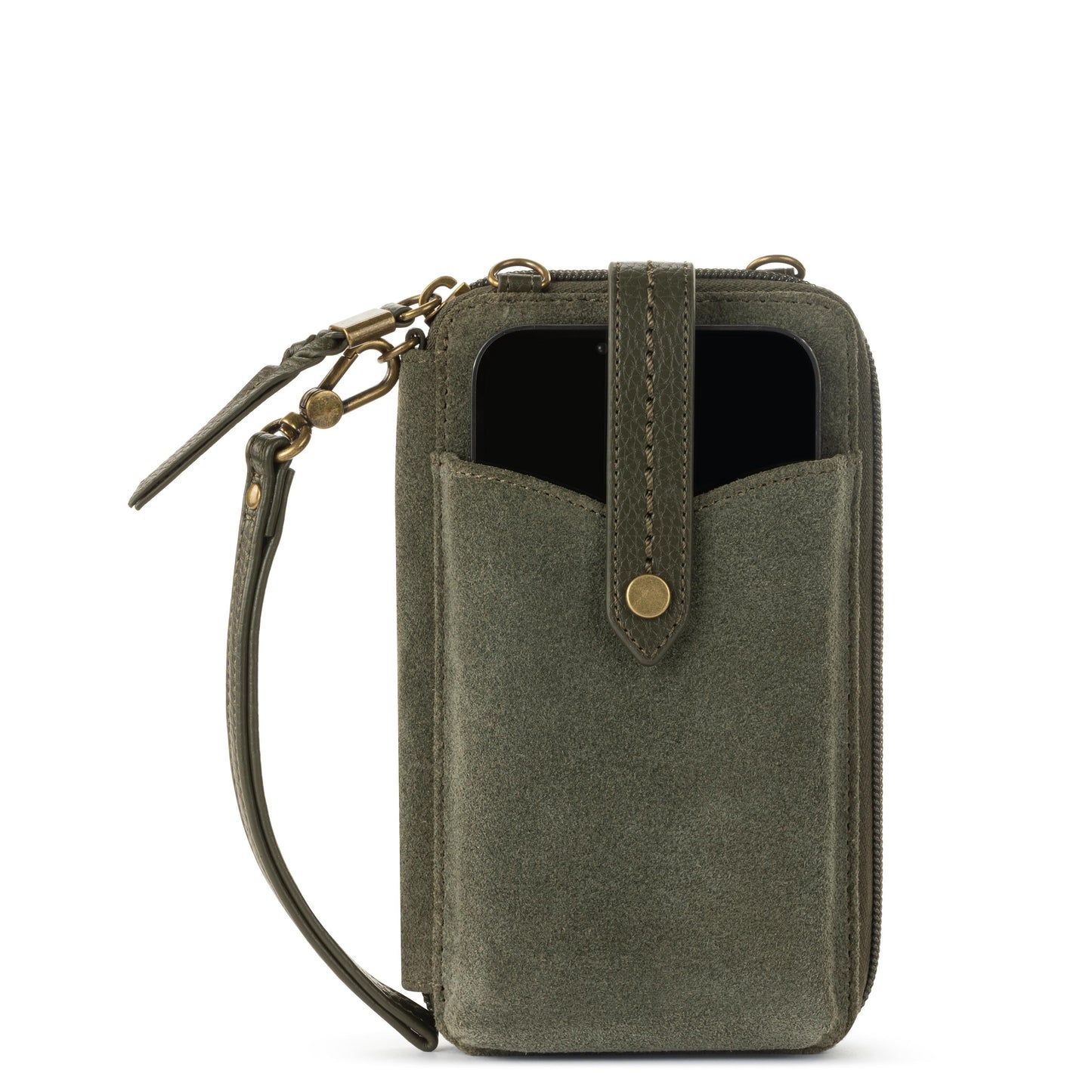 The Sak Silverlake Smartphone Crossbody Leather - |Moss Suede|