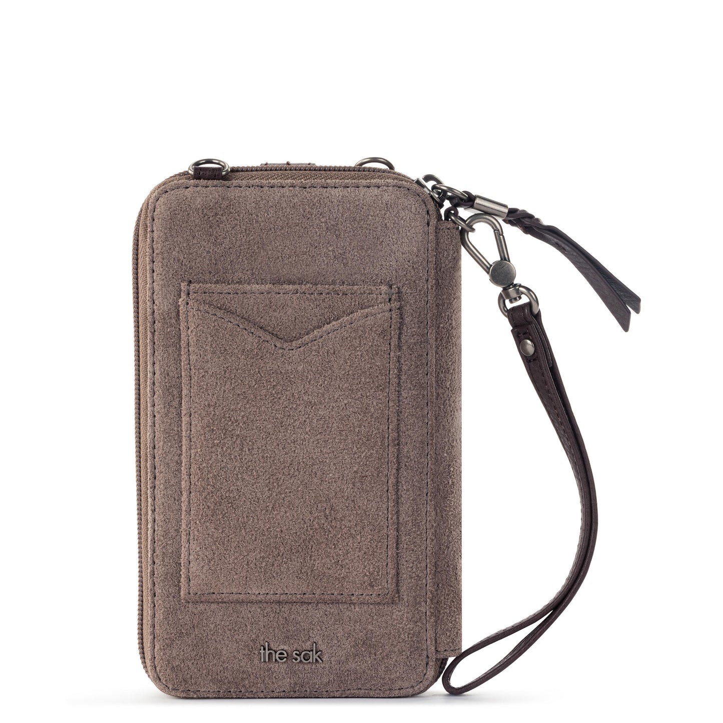 The Sak Silverlake Smartphone Crossbody Leather - |Mushroom Suede|
