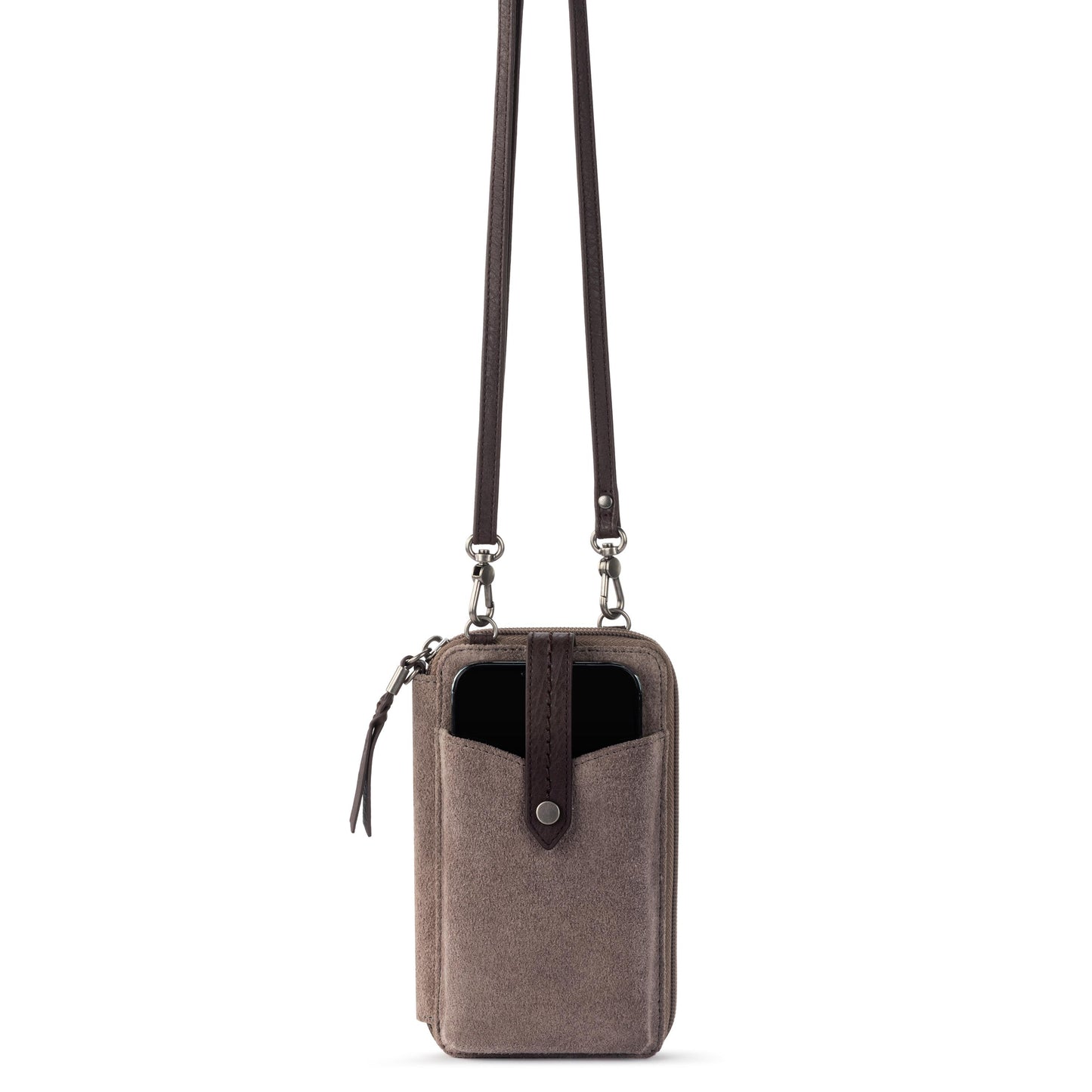 The Sak Silverlake Smartphone Crossbody Leather - |Mushroom Suede|