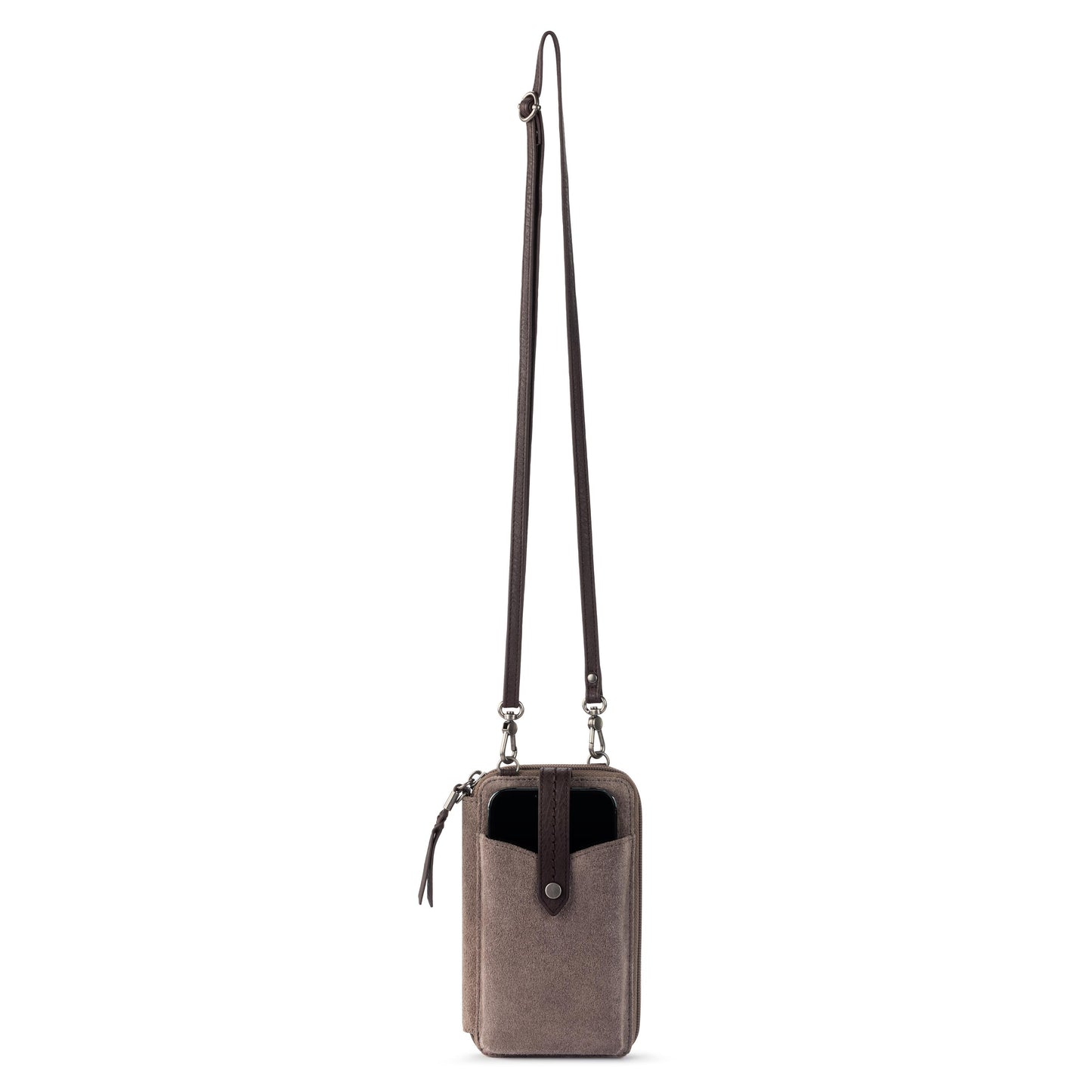 The Sak Silverlake Smartphone Crossbody Leather - |Mushroom Suede|