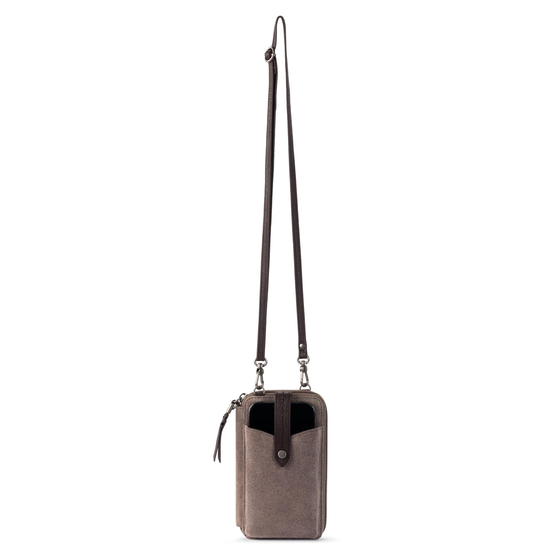 The Sak Silverlake Smartphone Crossbody Leather - |Mushroom Suede|