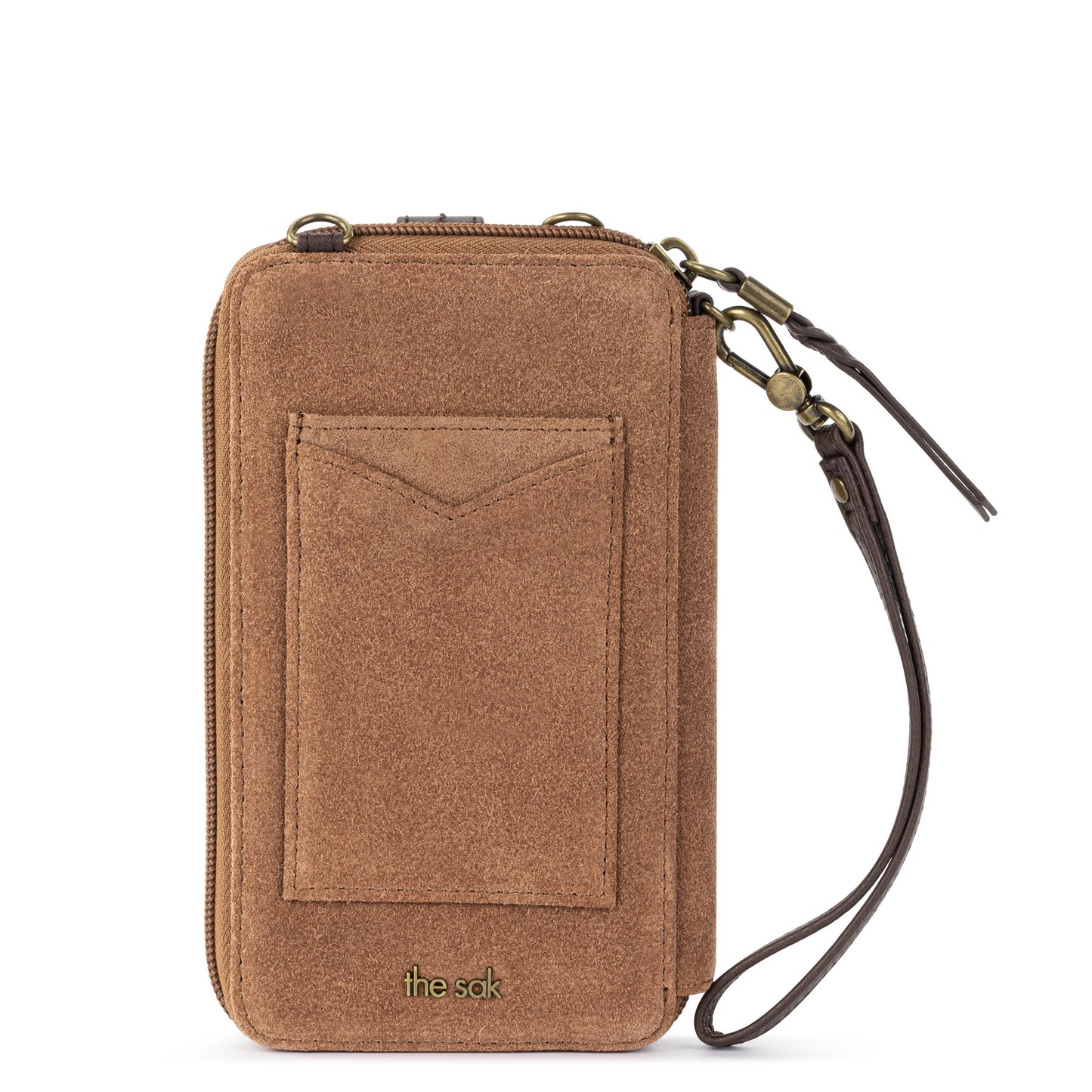 The Sak Silverlake Smartphone Crossbody Leather - |Tobacco Suede|