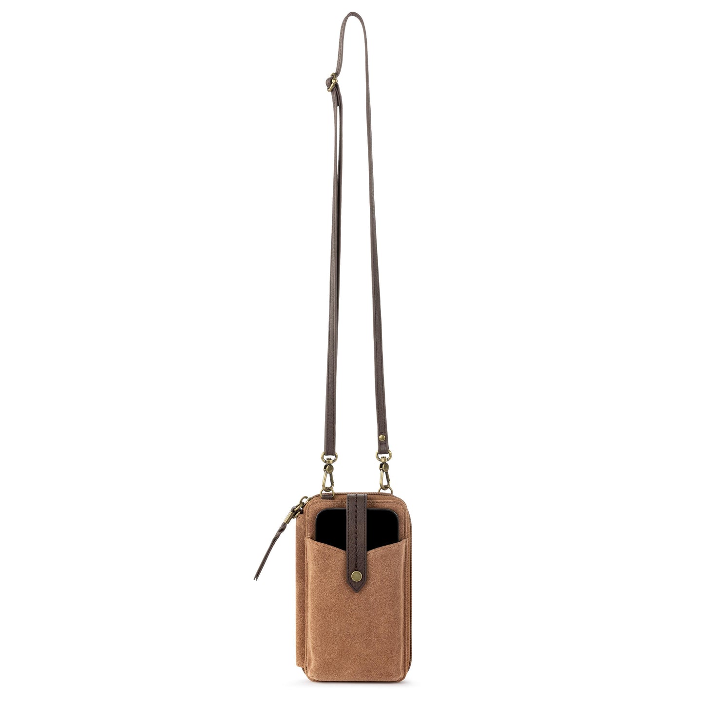 The Sak Silverlake Smartphone Crossbody Leather - |Tobacco Suede|