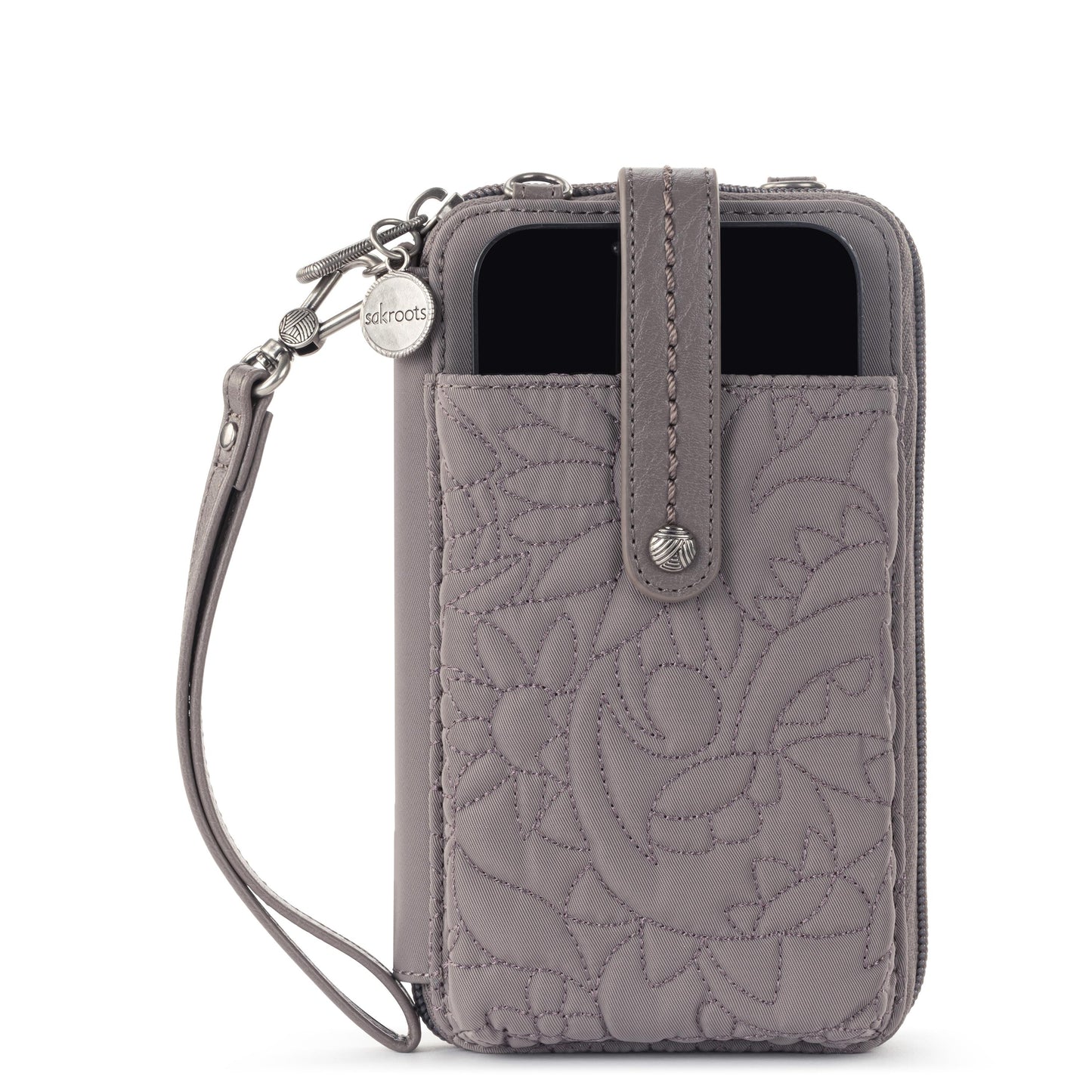 Sakroots Salinas Smartphone Crossbody EcoTwill - |Mushroom Spirit Desert Quilted|