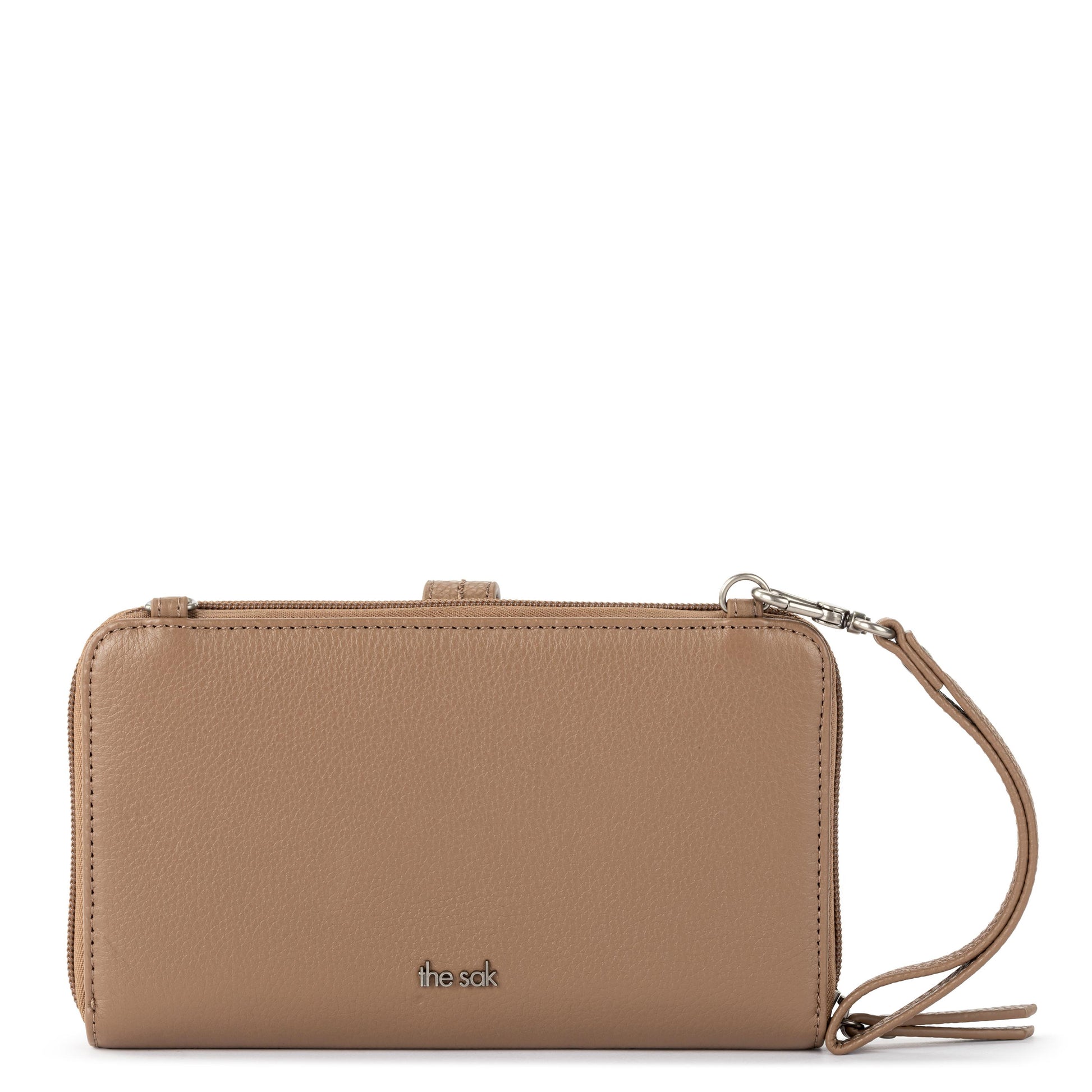 The Sak Iris Large Smartphone Crossbody Leather - |Chestnut Multi Eyelet|
