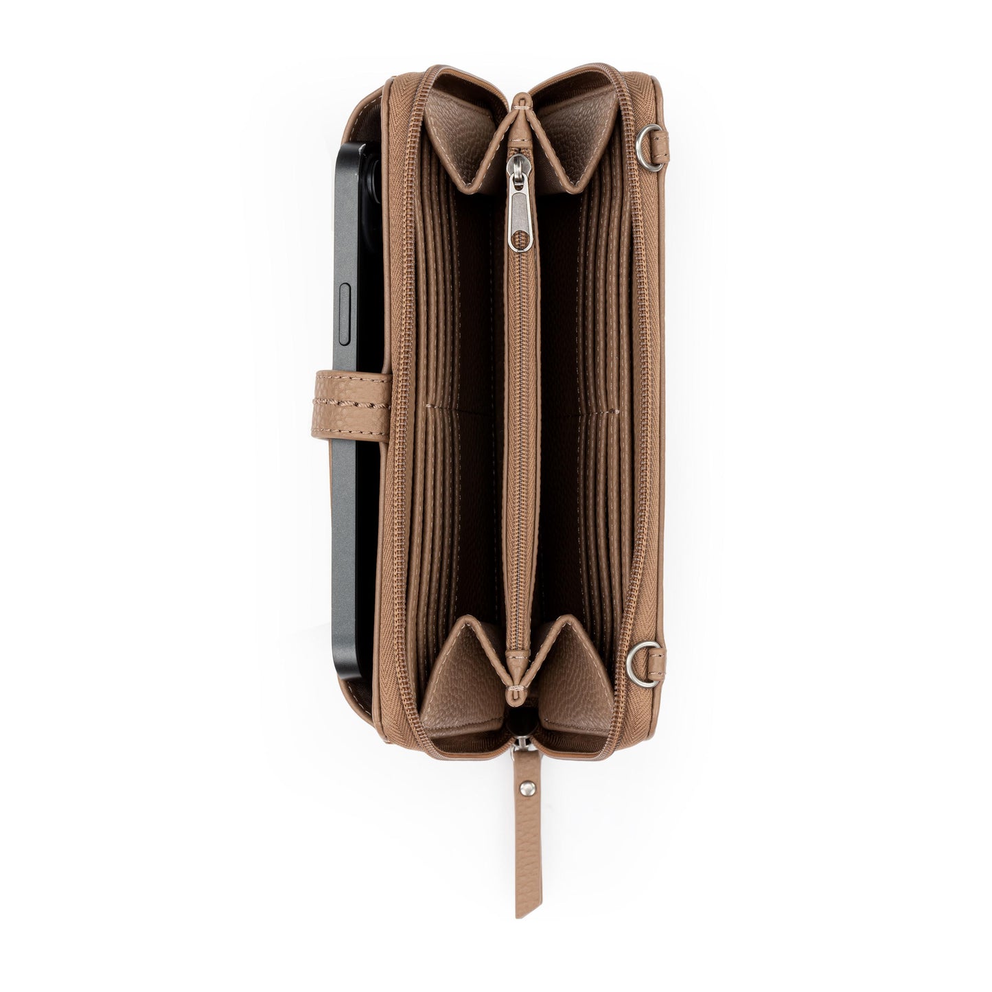 The Sak Iris Large Smartphone Crossbody Leather - |Chestnut Multi Eyelet|