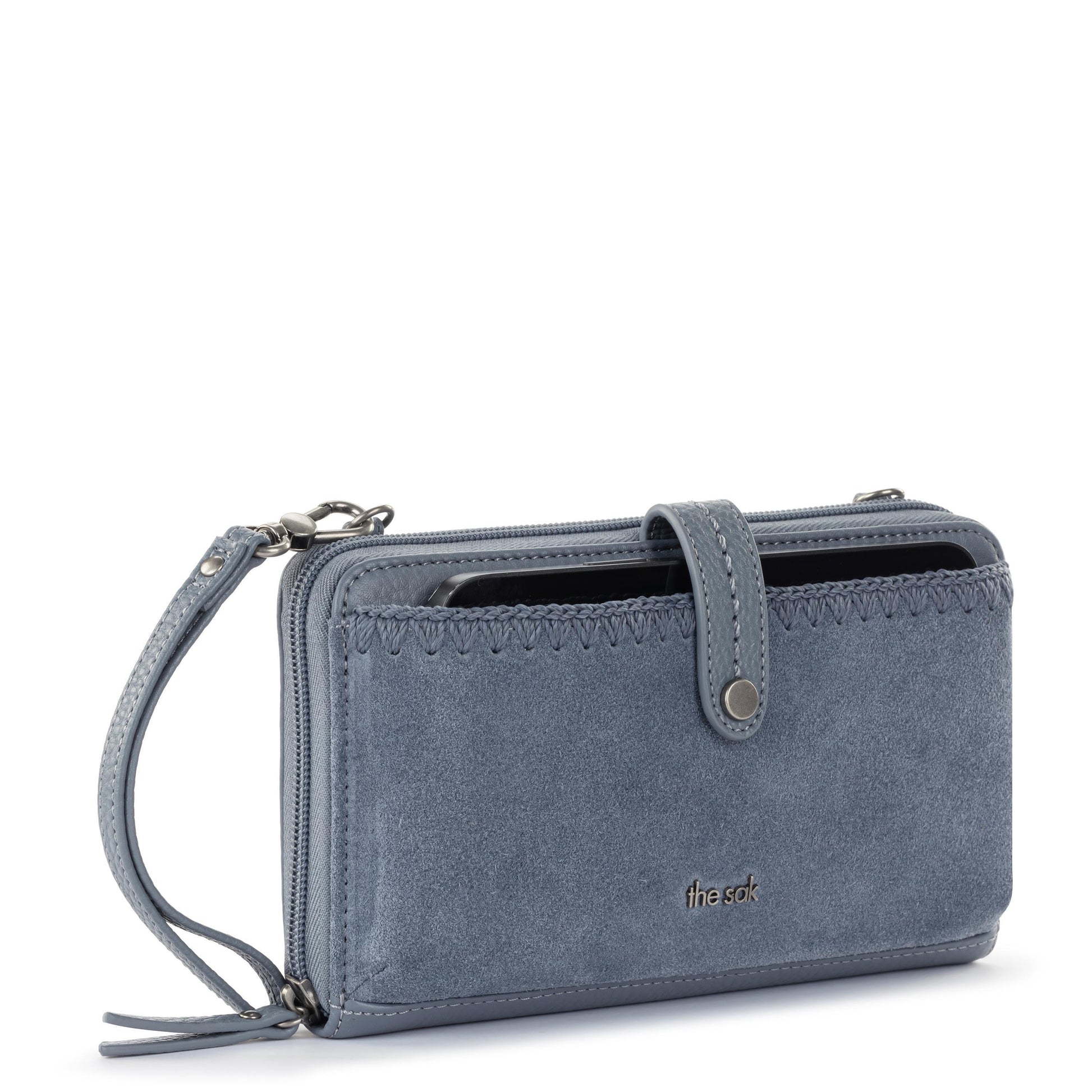 The Sak Iris Large Smartphone Crossbody Leather - |Maritime Suede|