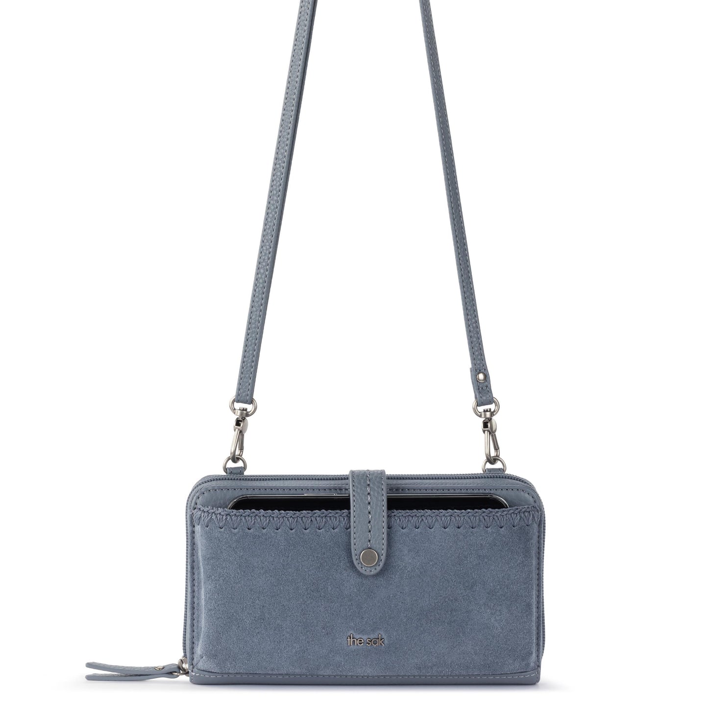 The Sak Iris Large Smartphone Crossbody Leather - |Maritime Suede|