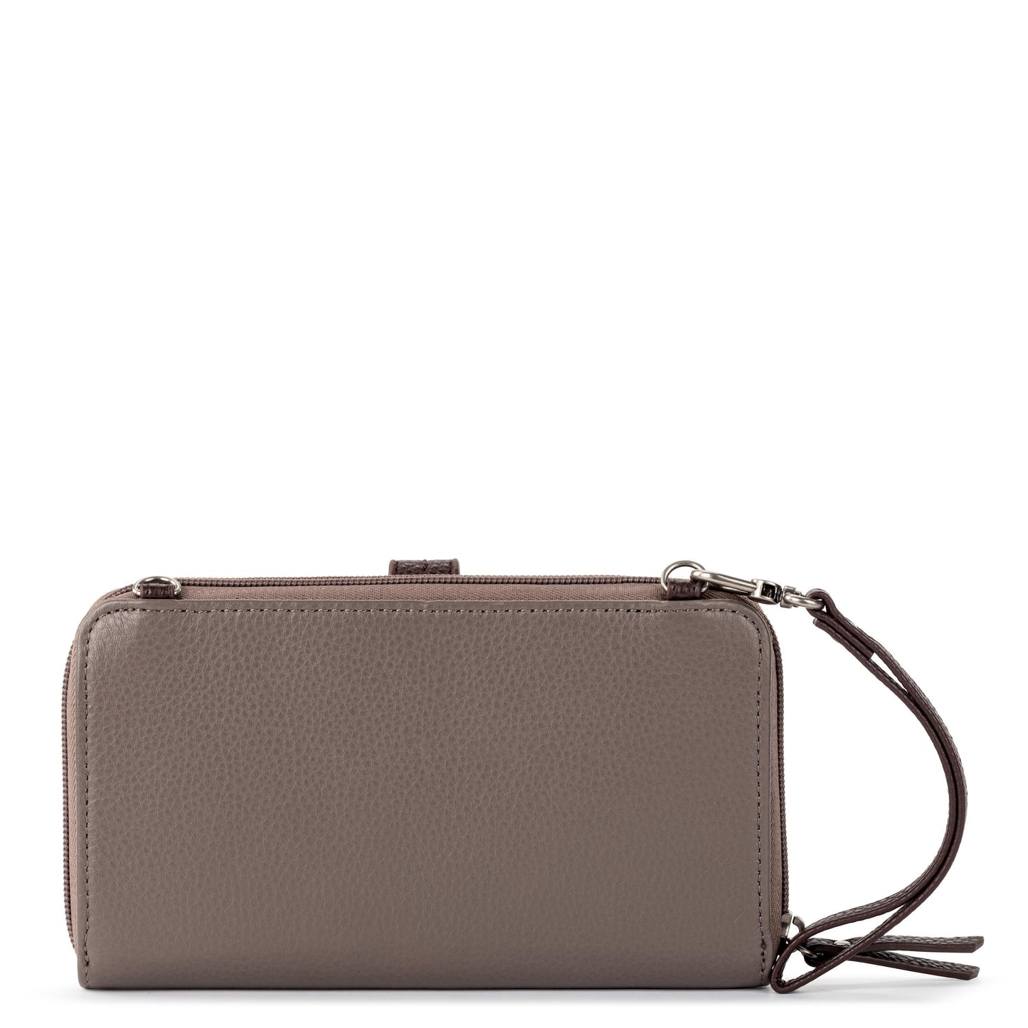 The Sak Iris Large Smartphone Crossbody Leather - |Mushroom Suede|