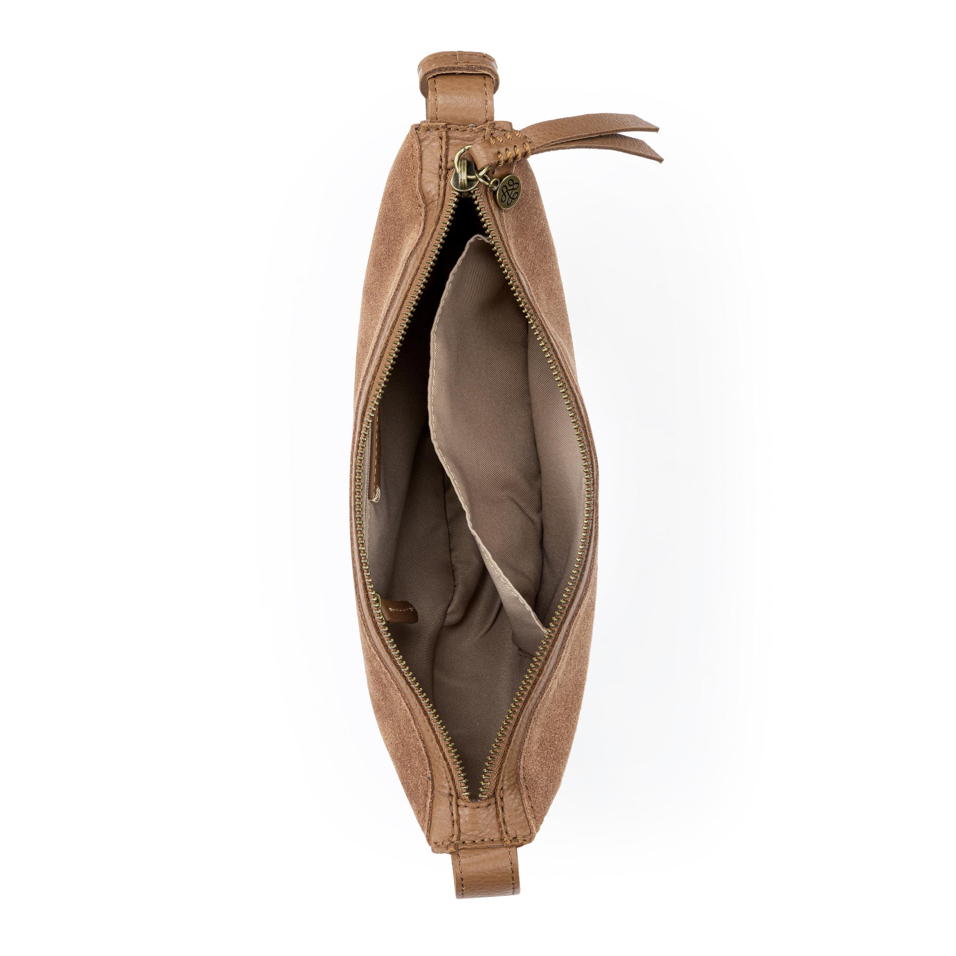The Sak Tess Sling Bag Leather - |Tobacco Suede|